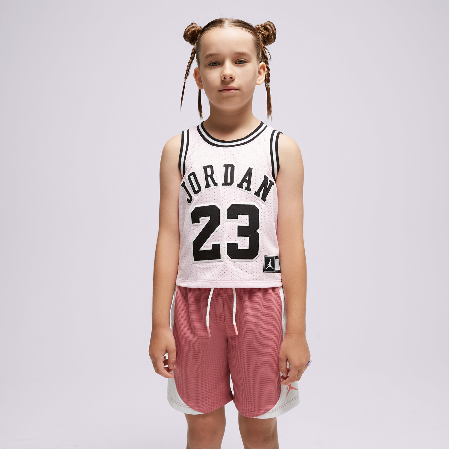 Otroška majica s kratkimi rokavi JORDAN T-SHIRT RECON CROPPED JERSEY GIRL 455893A9Y roza