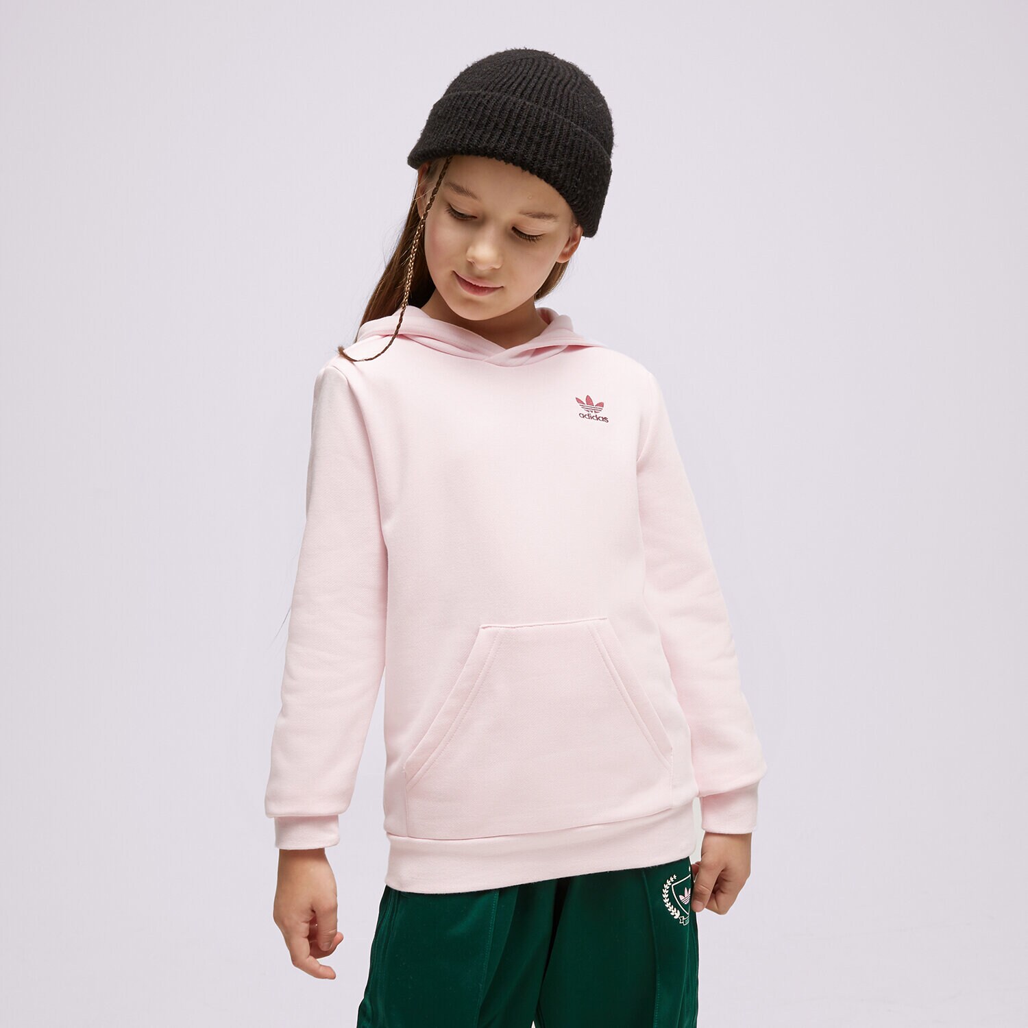 Otroški pulover ADIDAS JOPICA S KAPUCO HOODIE GIRL IJ9715 roza