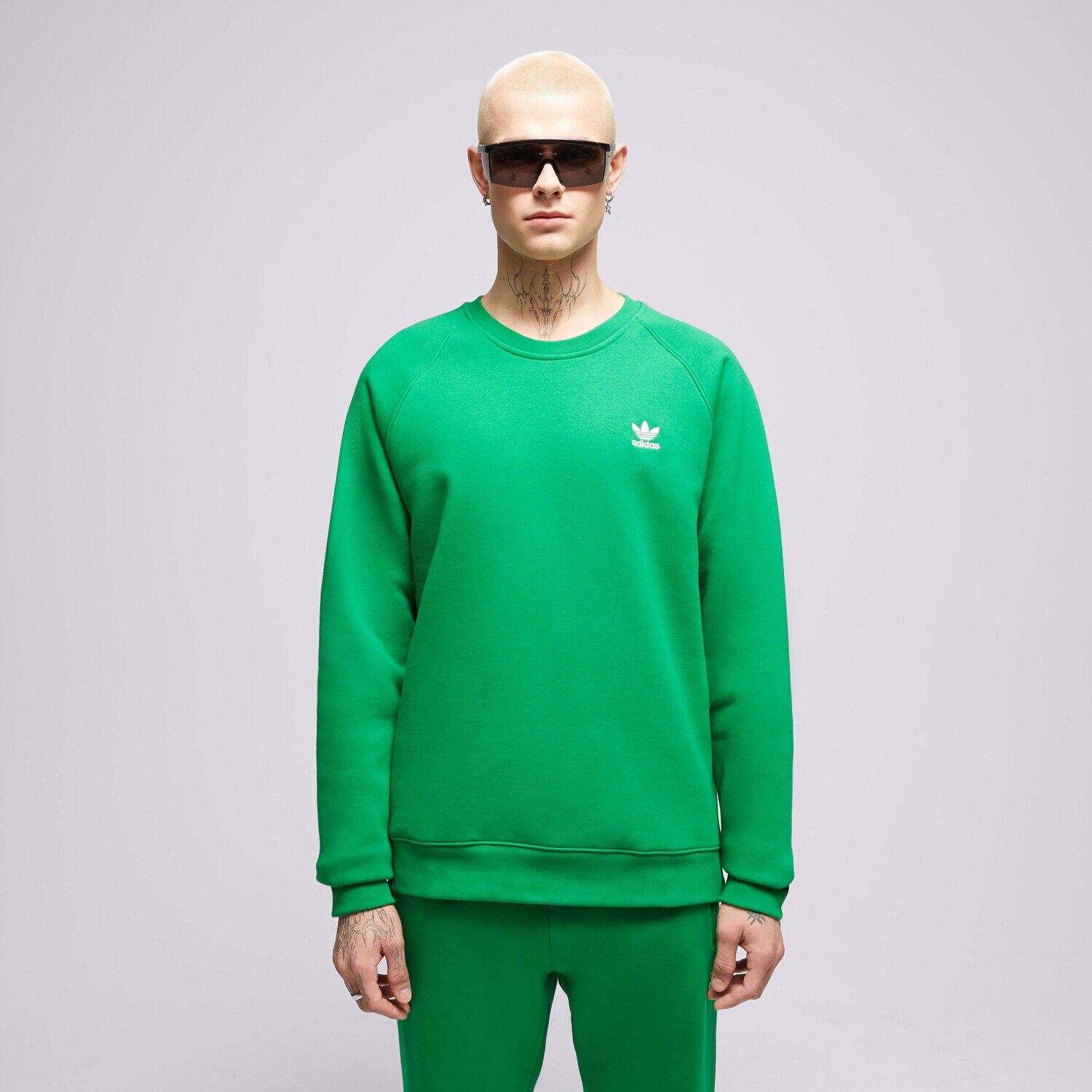 Moški pulover ADIDAS JOPICA ESSENTIAL CREW  IM4541 zelena