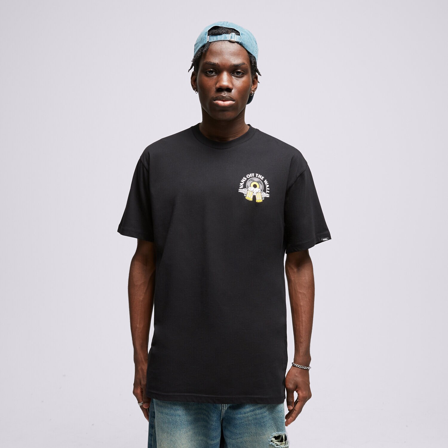 Moška majica s kratkimi rokavi VANS T-SHIRT BREW BROS TUNES VN0008EXBLK1 pisana