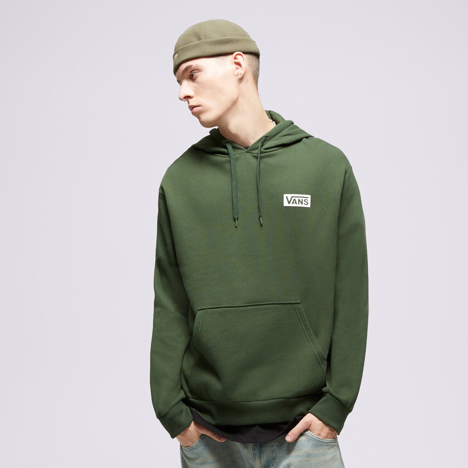 Moški pulover VANS JOPICA S KAPUCO RELAXED FIT VN0007FNBD61 zelena