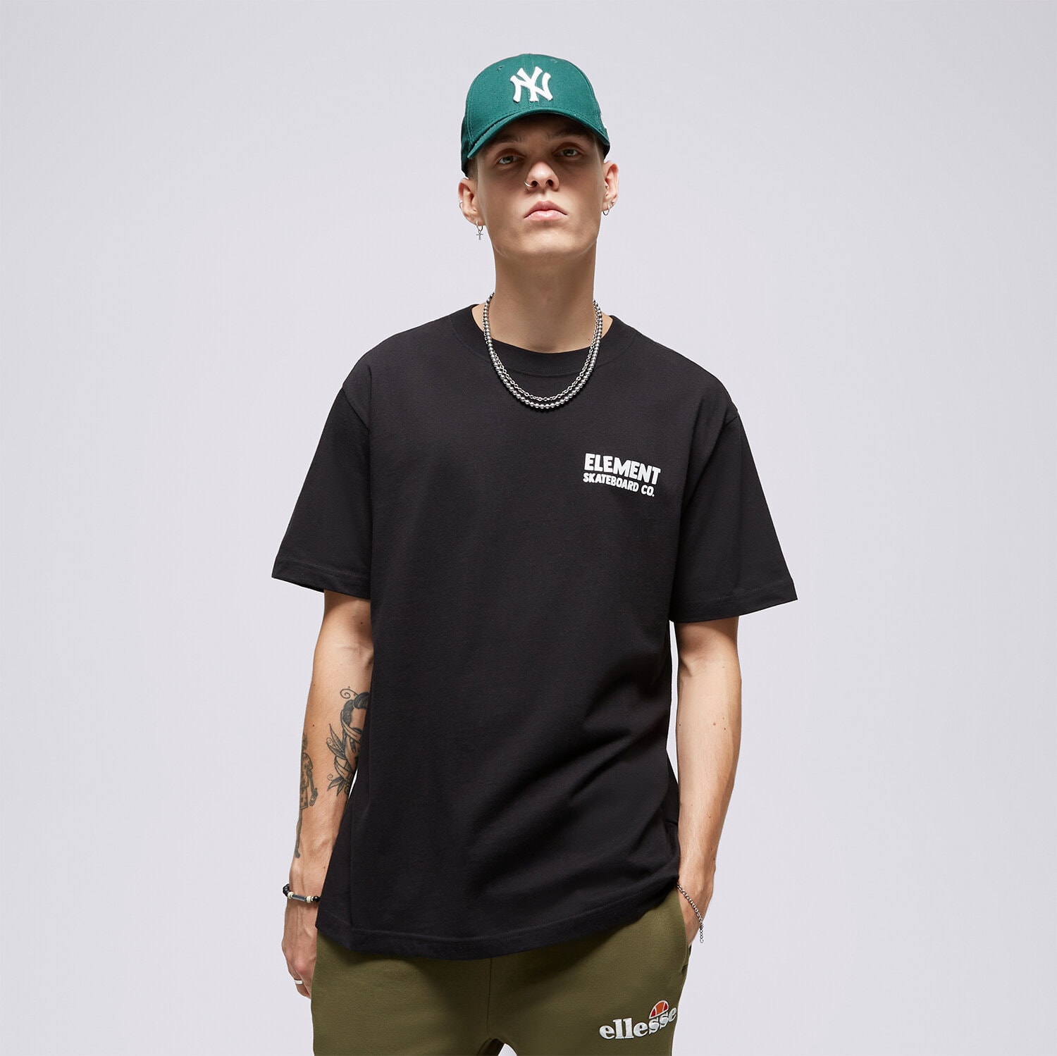 Moška majica s kratkimi rokavi ELEMENT T-SHIRT NEVER SS ELYZT00291-FBK pisana