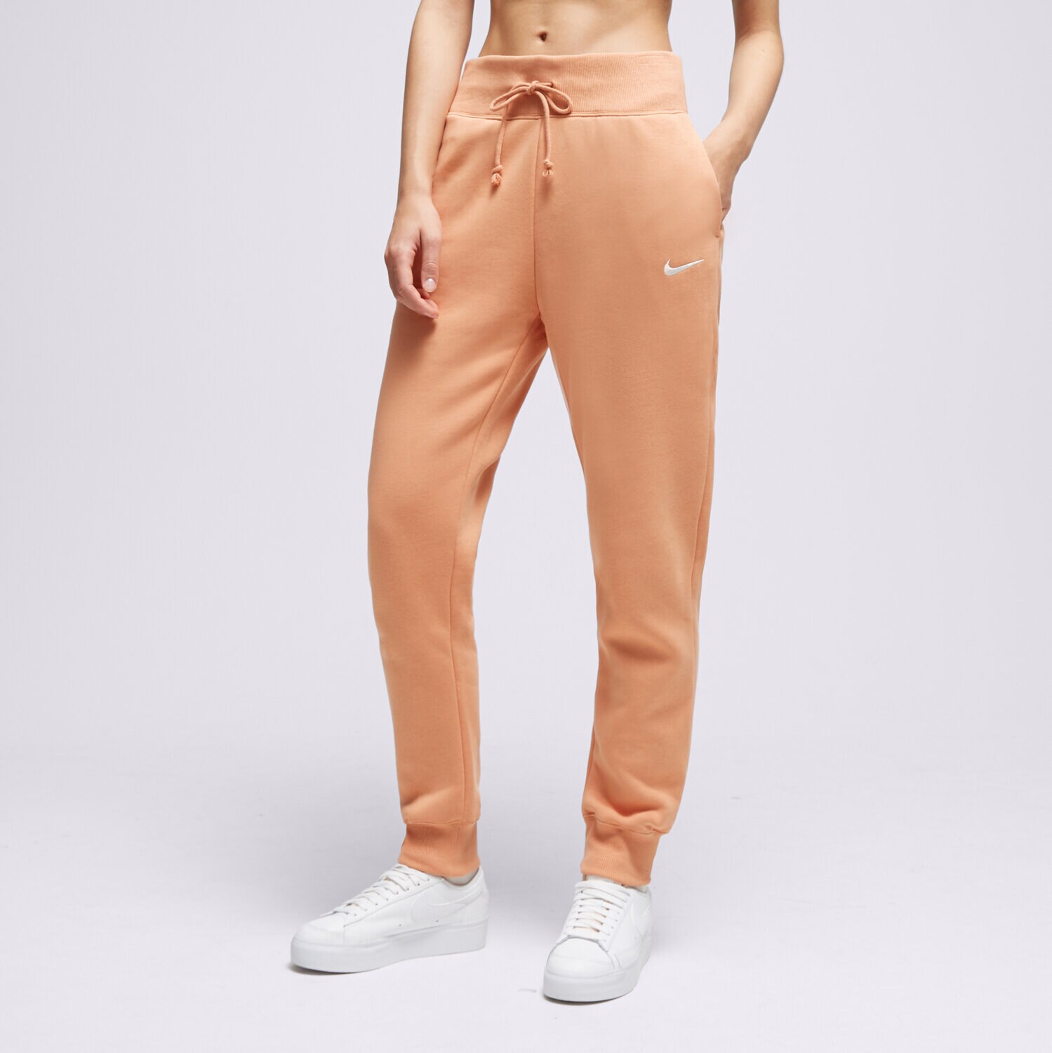 Ženske hlače NIKE HLAČE W NSW PHNX FLC HR DQ5688-225 rjava