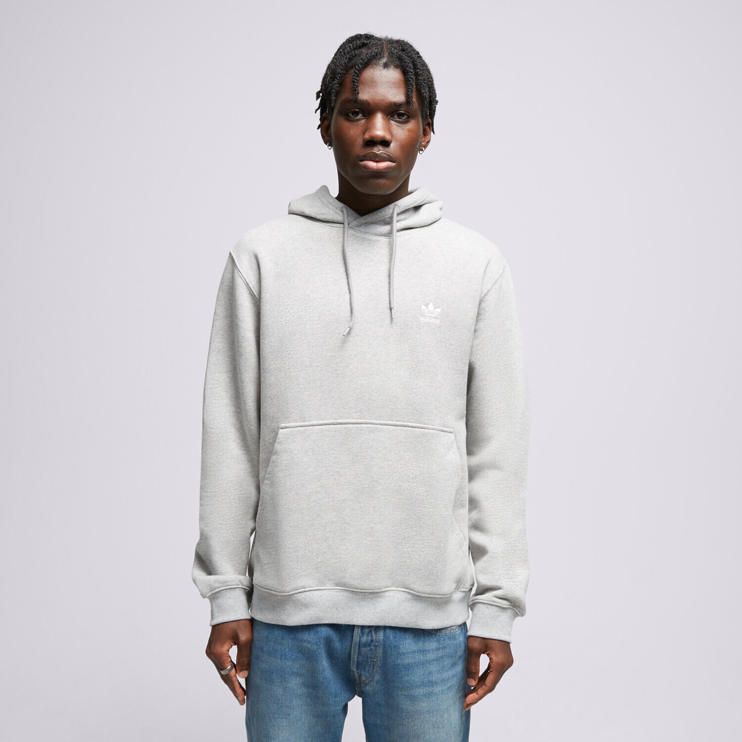 Moški pulover ADIDAS JOPICA S KAPUCO ESSENTIAL HOODY IM4525 siva