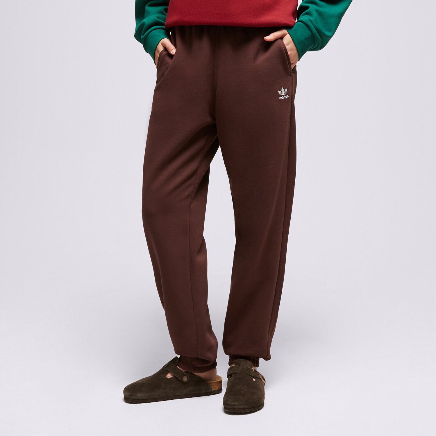 Ženske hlače ADIDAS HLAČE  IJ9810 rjava