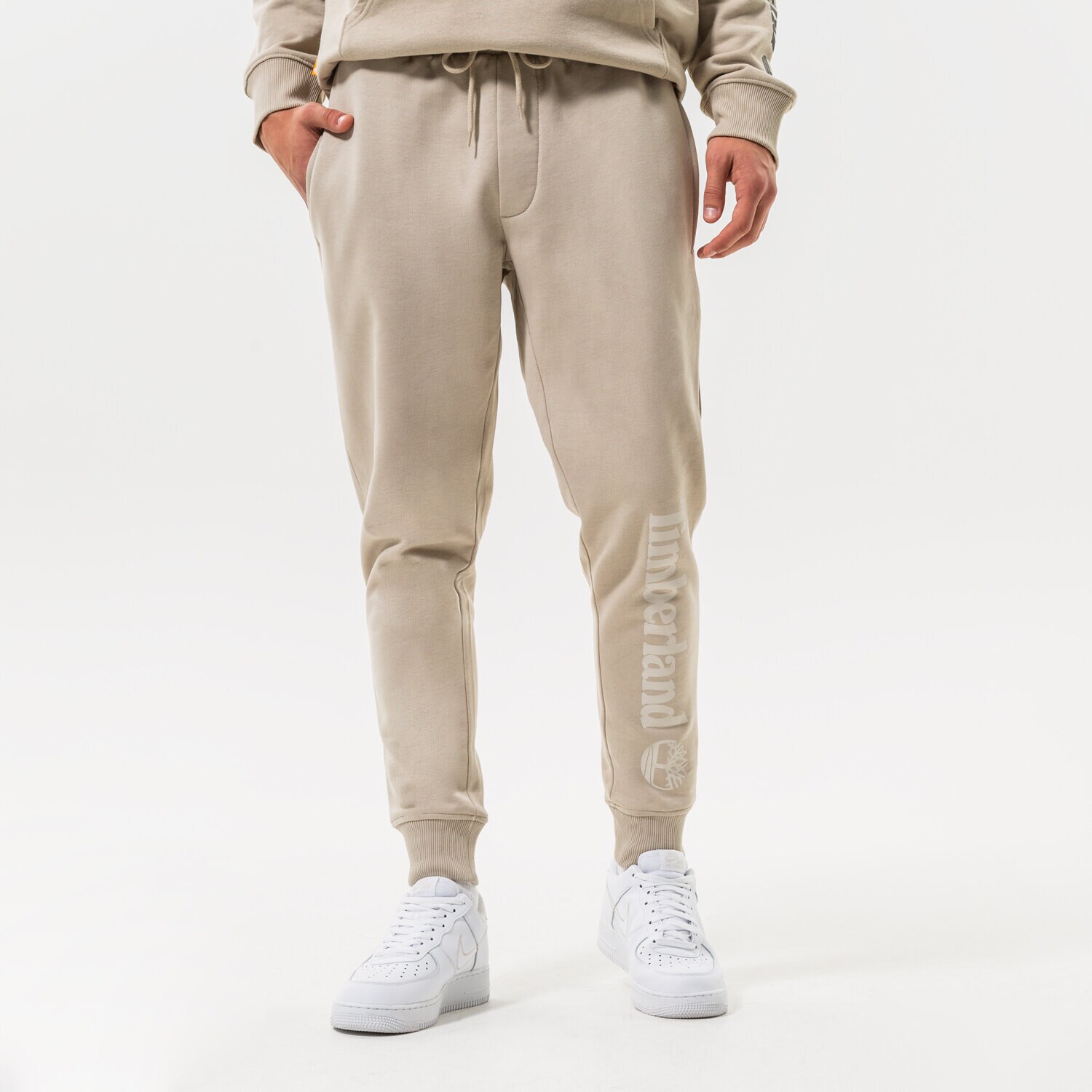 Moški hlače TIMBERLAND HLAČE CORE LOGO BB ISLAND FOSSIL TB0A2BVFCY21 bež