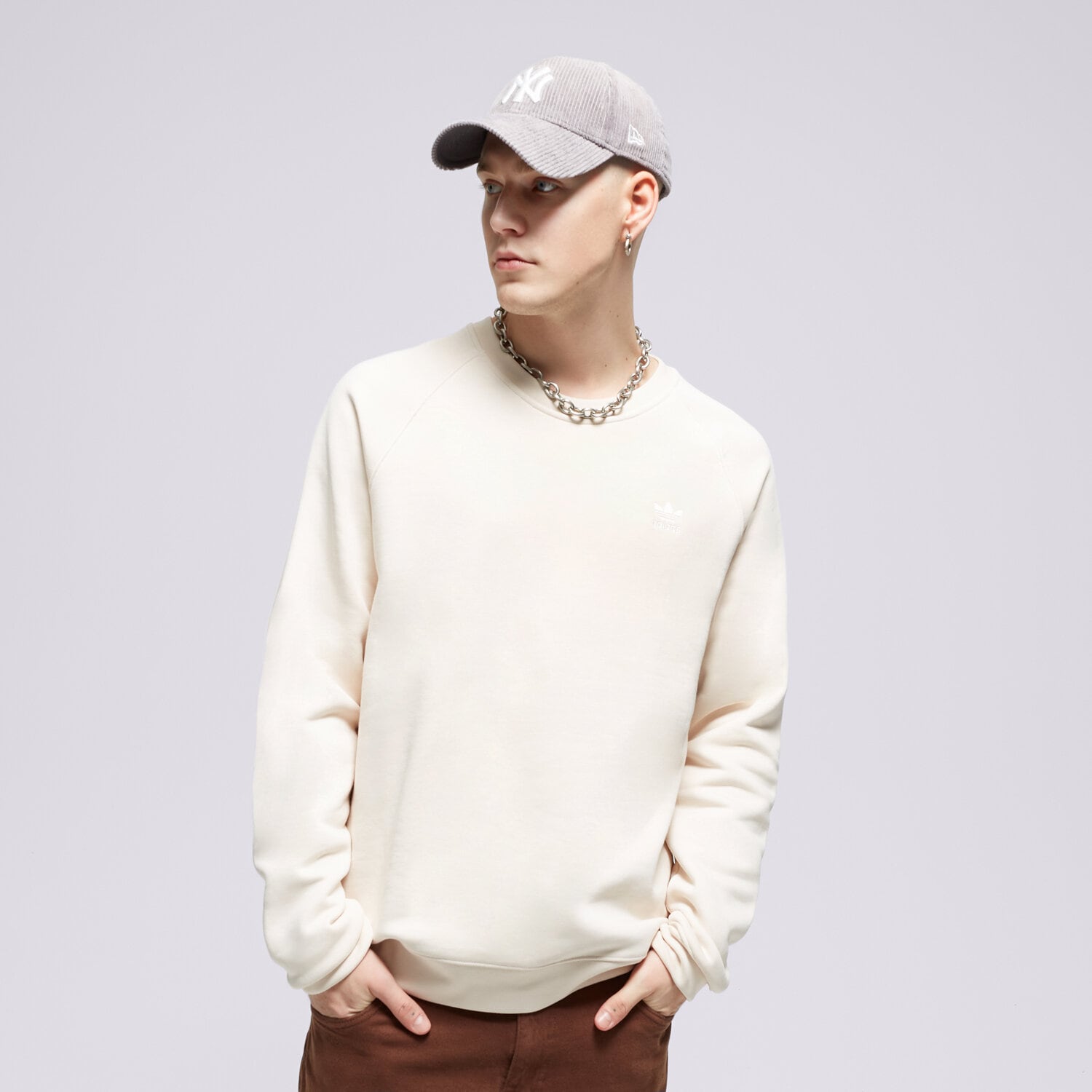 Moški pulover ADIDAS JOPICA ESSENTIAL CREW  IM4535 bela