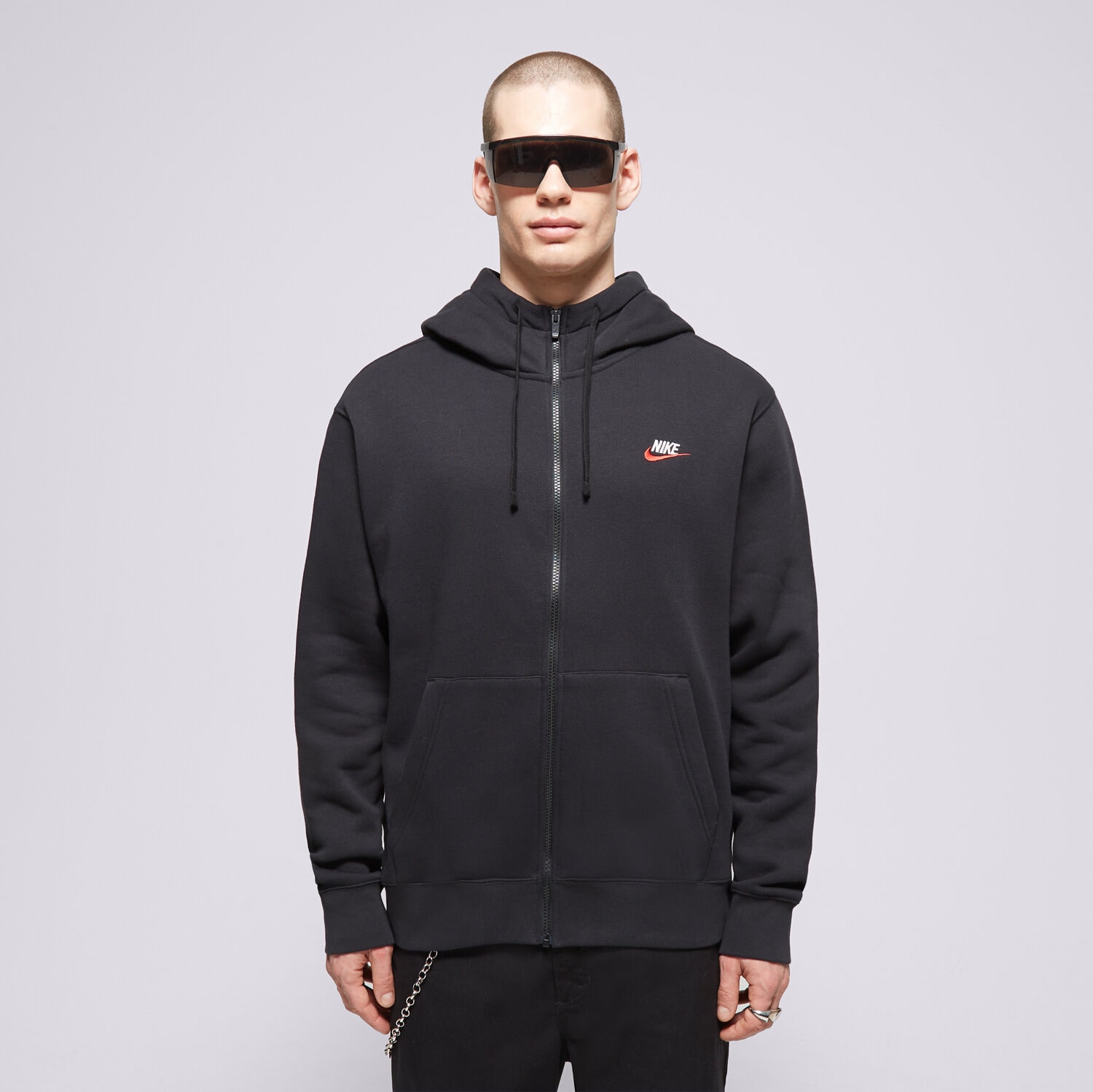 Moški pulover NIKE JOPICA S KAPUCO M NSW CLUB DT HOODIE FZ BB ESSENTIALS DQ8384-012 črna