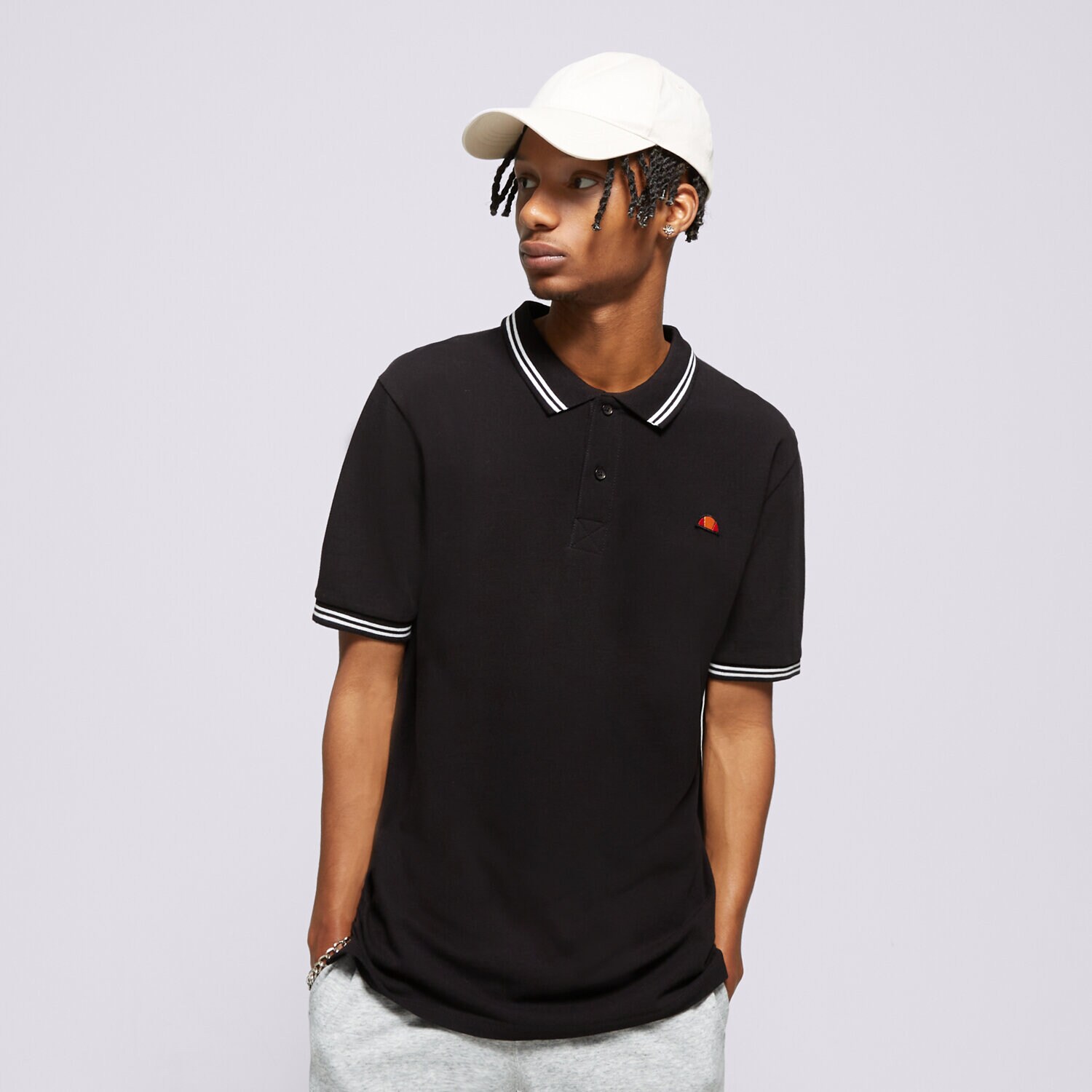 Moška majica s kratkimi rokavi ELLESSE POLO ROOKIE POLO BLK SHR20724011 črna