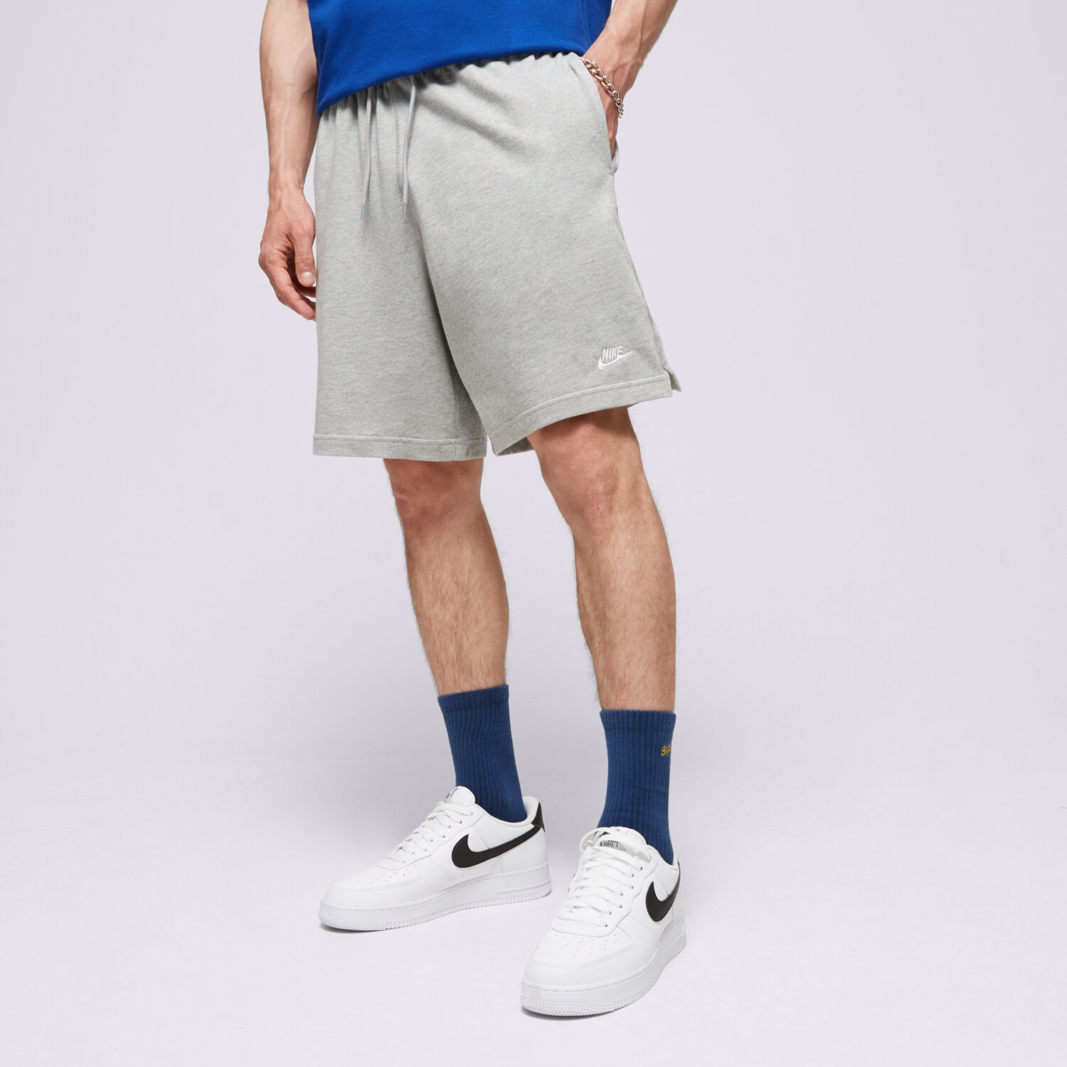 Moški kratke hlače NIKE KRATKE HLAČE M NK CLUB KNIT SHORT FQ4359-063 siva