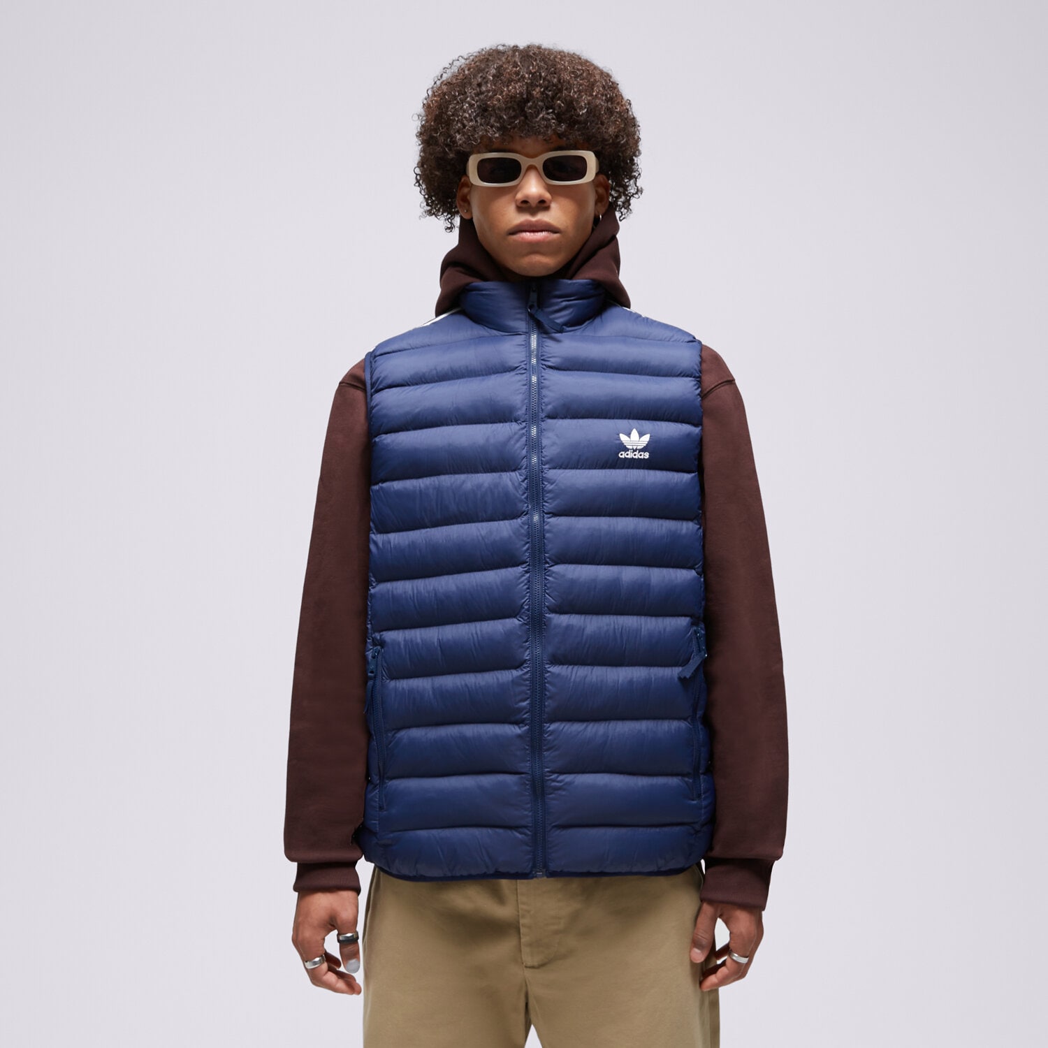 Moški brezrokavnik ADIDAS BREZROKAVNIK PADDED VEST IL2577 mornarsko modra