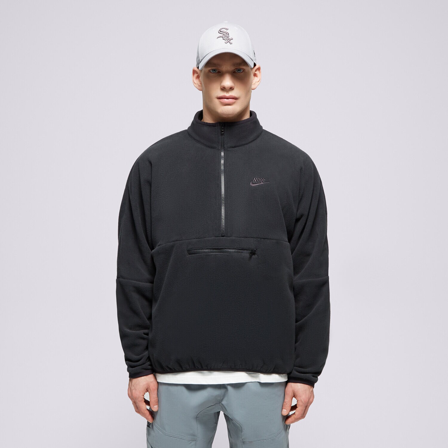 Moški pulover NIKE JOPICA M NK CLUB+ PLR LS HZ MAJICA  DX0525-010 črna