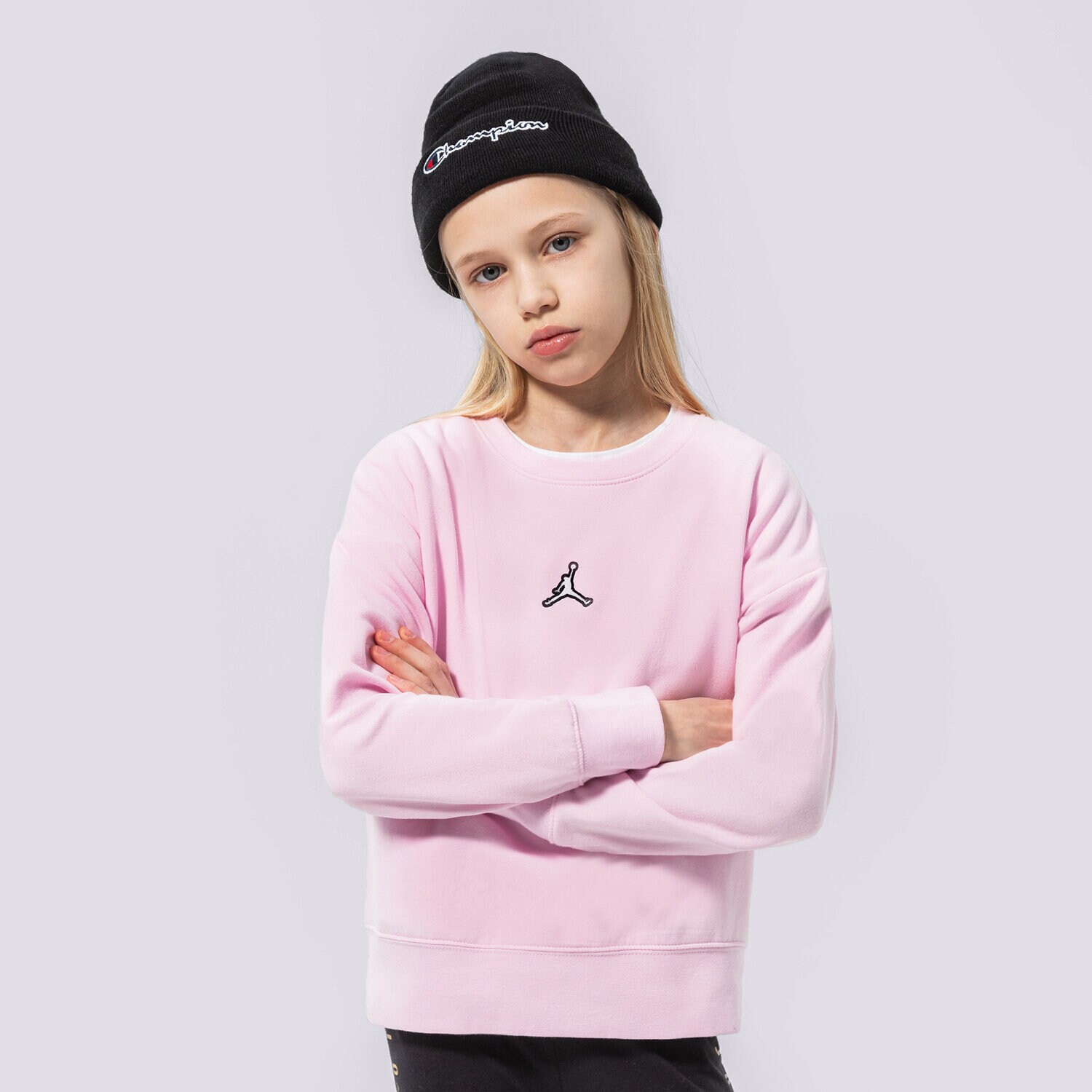 Otroški pulover JORDAN JOPICA ESSENTIALS CREW GIRL 45A859-A9Y roza