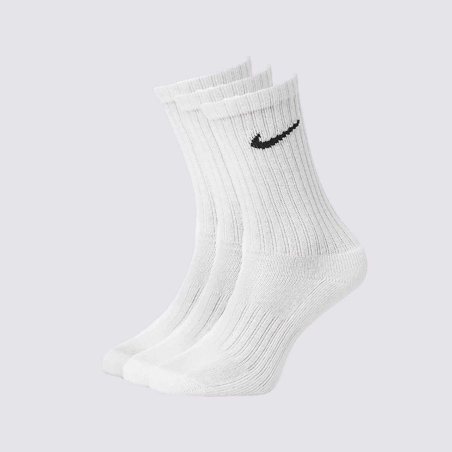 Ženske nogavice NIKE NOGAVICE 3PPK VALUE COTTON CREW SX4508-101 bela