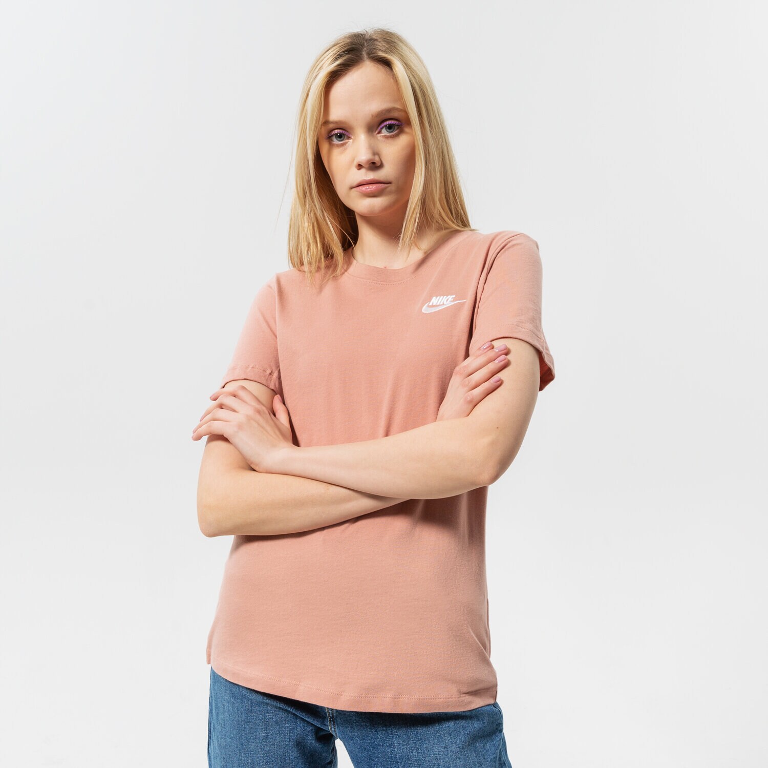 Ženska majica s kratkimi rokavi NIKE T-SHIRT W NSW CLUB DN2393-609 roza
