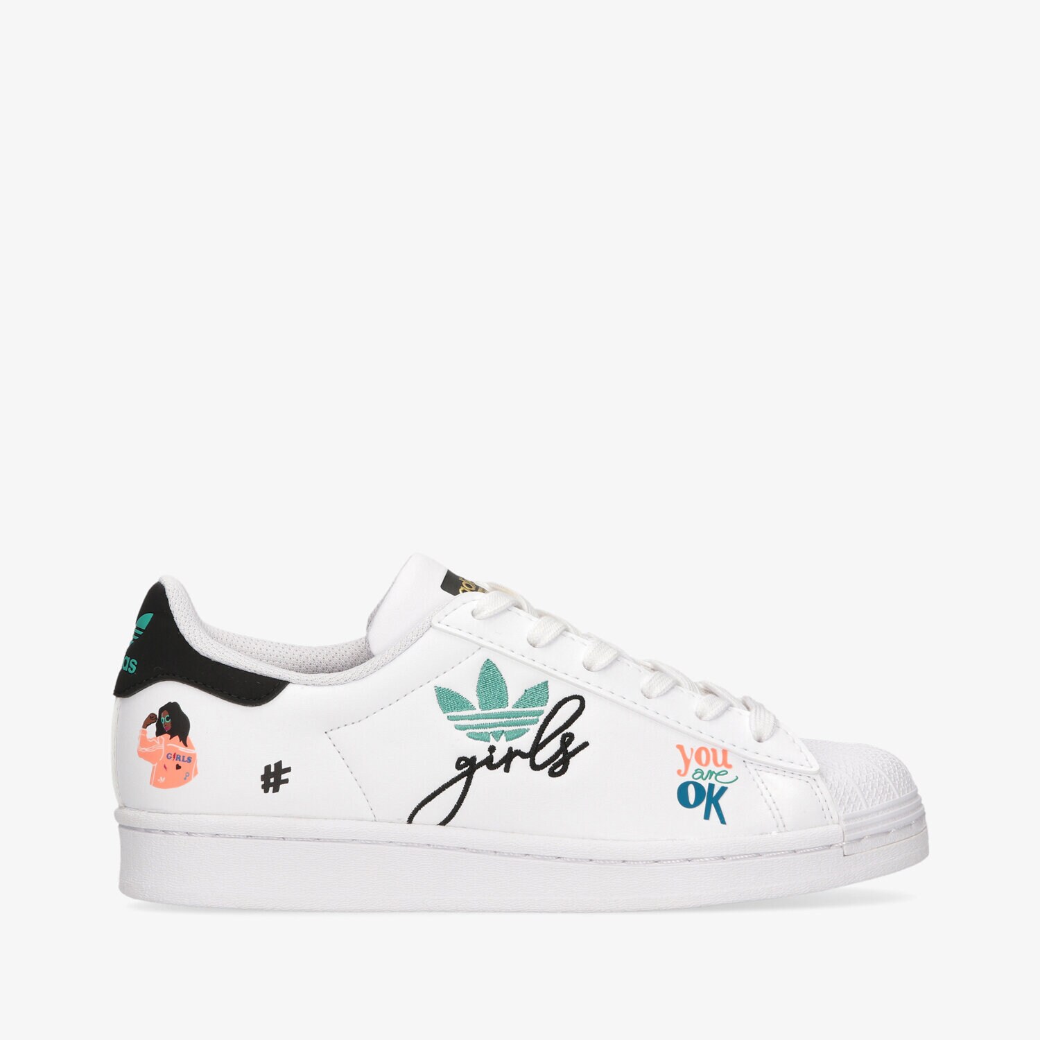 Otroški superge ADIDAS SUPERSTAR PURE J H03995 bela
