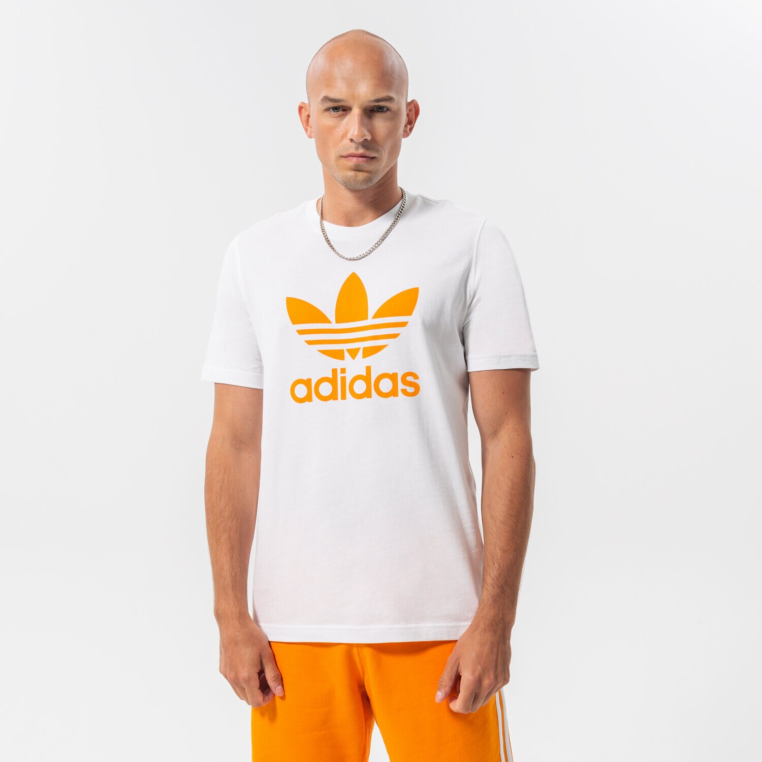 Moška majica s kratkimi rokavi ADIDAS T-SHIRT TREFOIL HE9510 bela