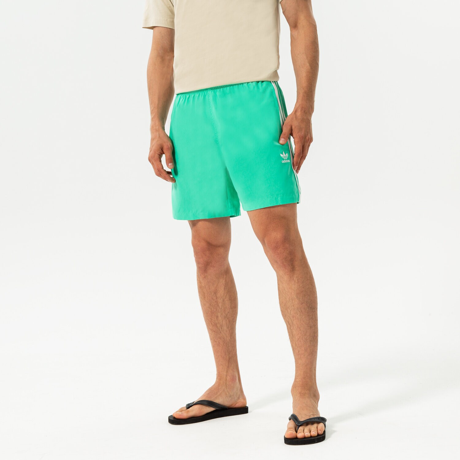 Moški kratke hlače ADIDAS KRATKE HLAČE 3-STRIPES SWIMS HF2119 zelena