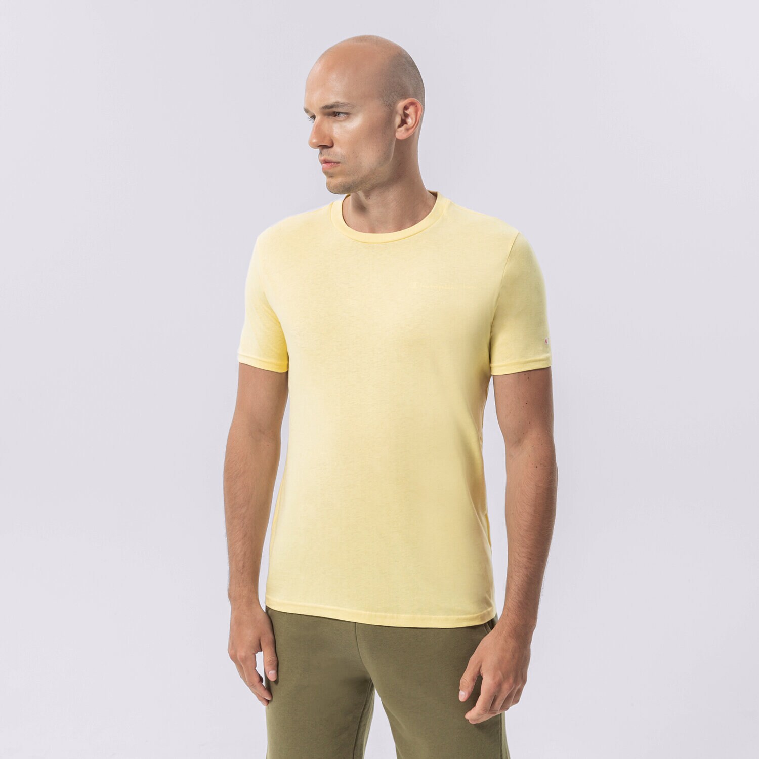 Moška majica s kratkimi rokavi CHAMPION T-SHIRT CREWNECK T-SHIRT 218281YS105 rumena