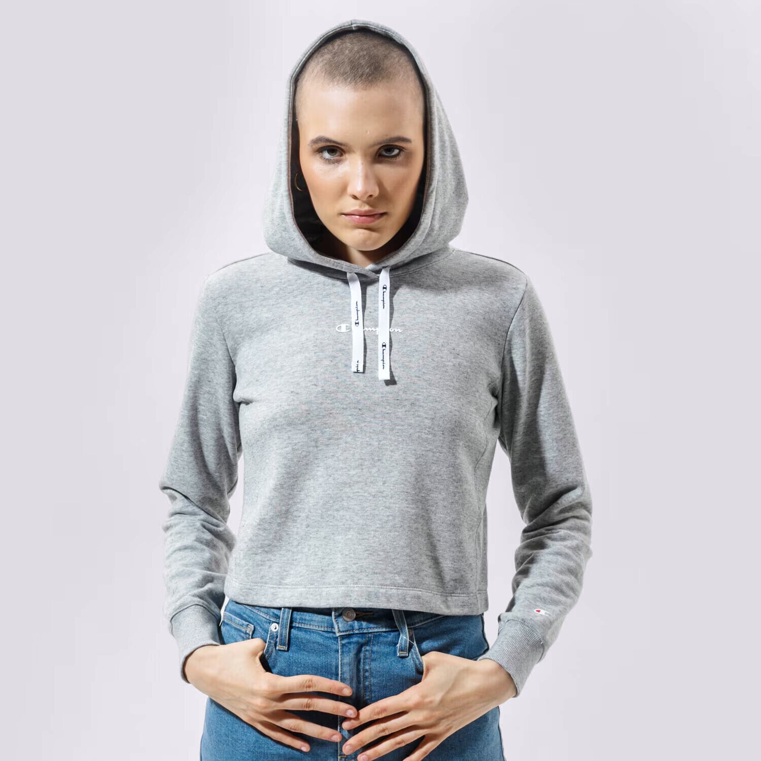 Ženski pulover CHAMPION JOPICA S KAPUCO HOODED SWEATSHIRT 112586EM029 siva