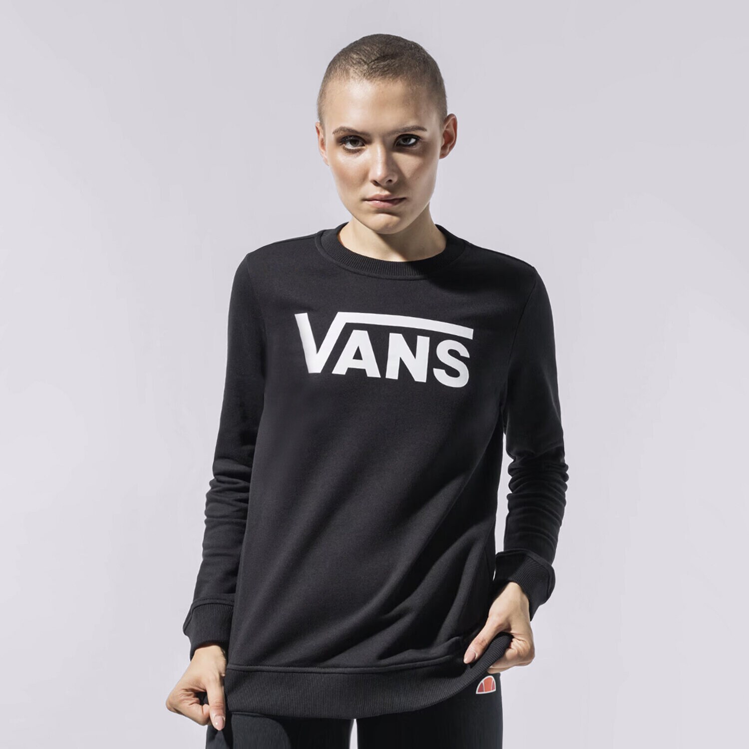 Ženski pulover VANS JOPICA CLASSIC V CREW VN0A4S97BLK1 črna