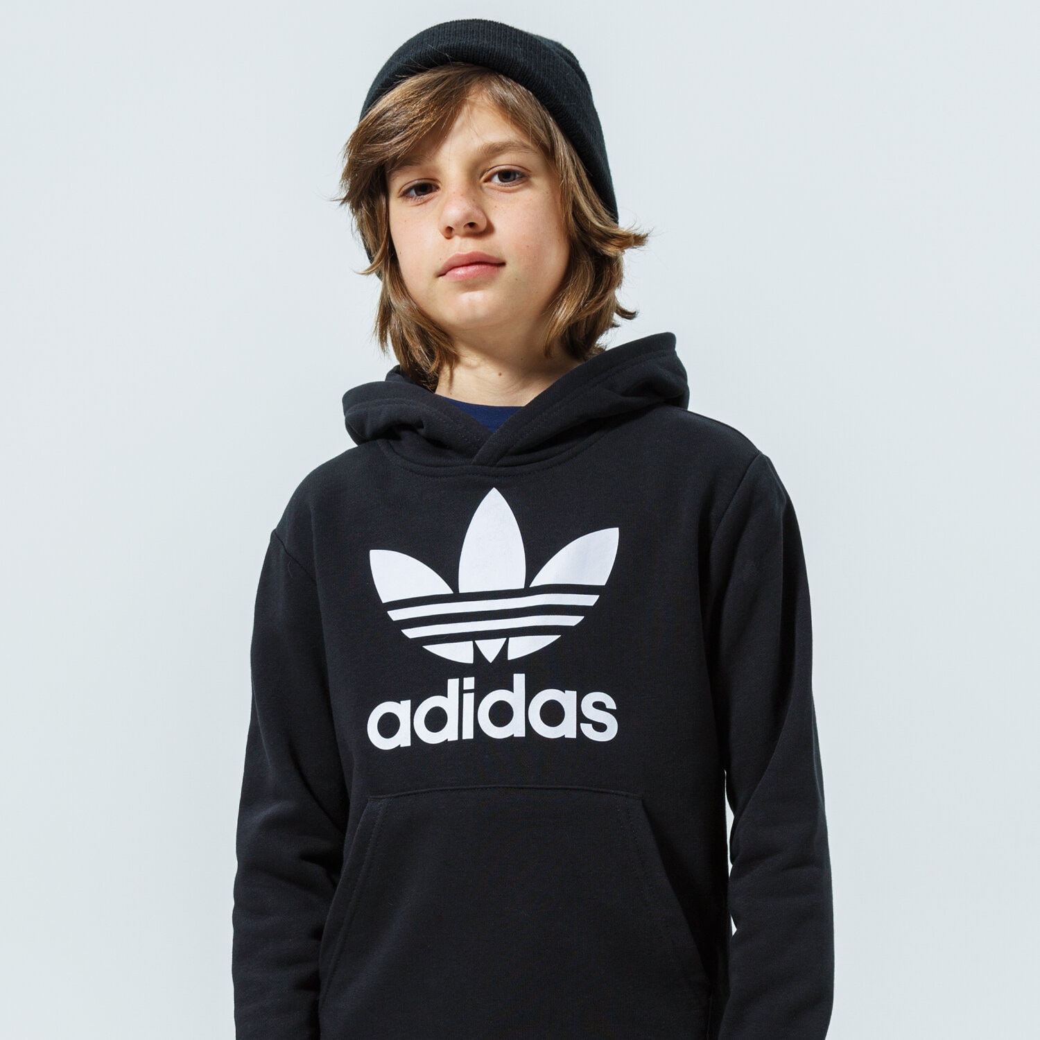 Otroški pulover ADIDAS TREFOIL HOODIE JUNIOR BOY