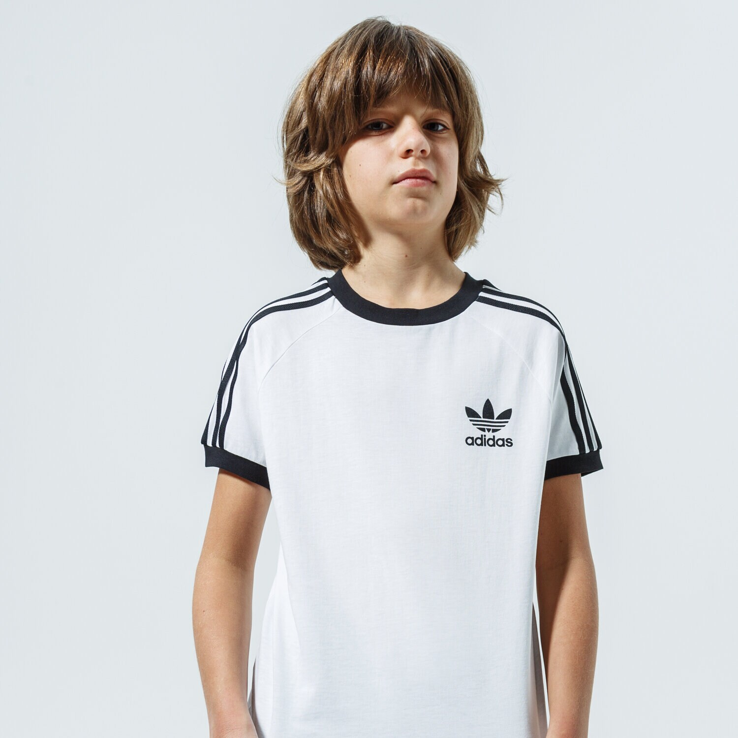 Otroška majica s kratkimi rokavi ADIDAS T-SHIRT 3STRIPES TEE BOY DV2901 bela