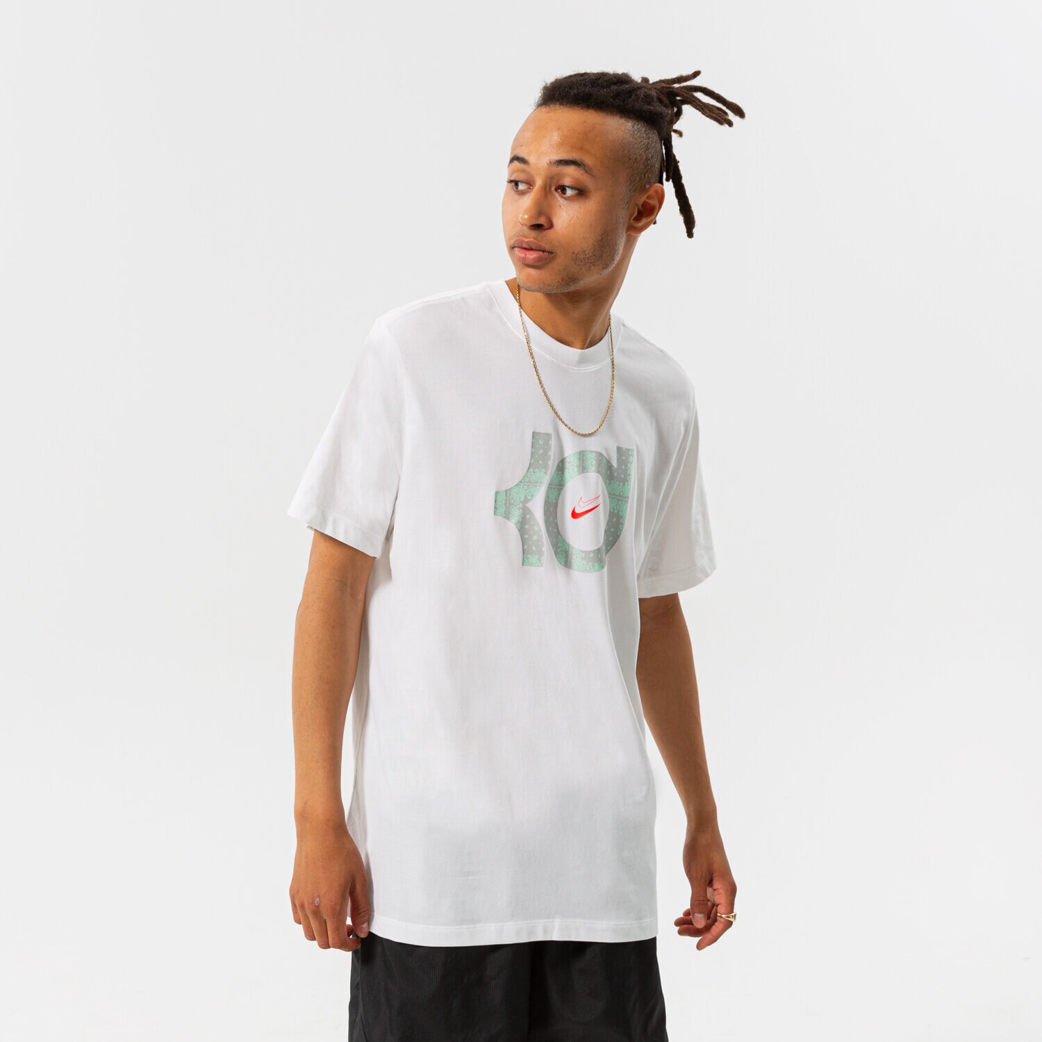Moška majica s kratkimi rokavi NIKE T-SHIRT KD M NK DF TEE LOGO NBA DQ1874-100 bela