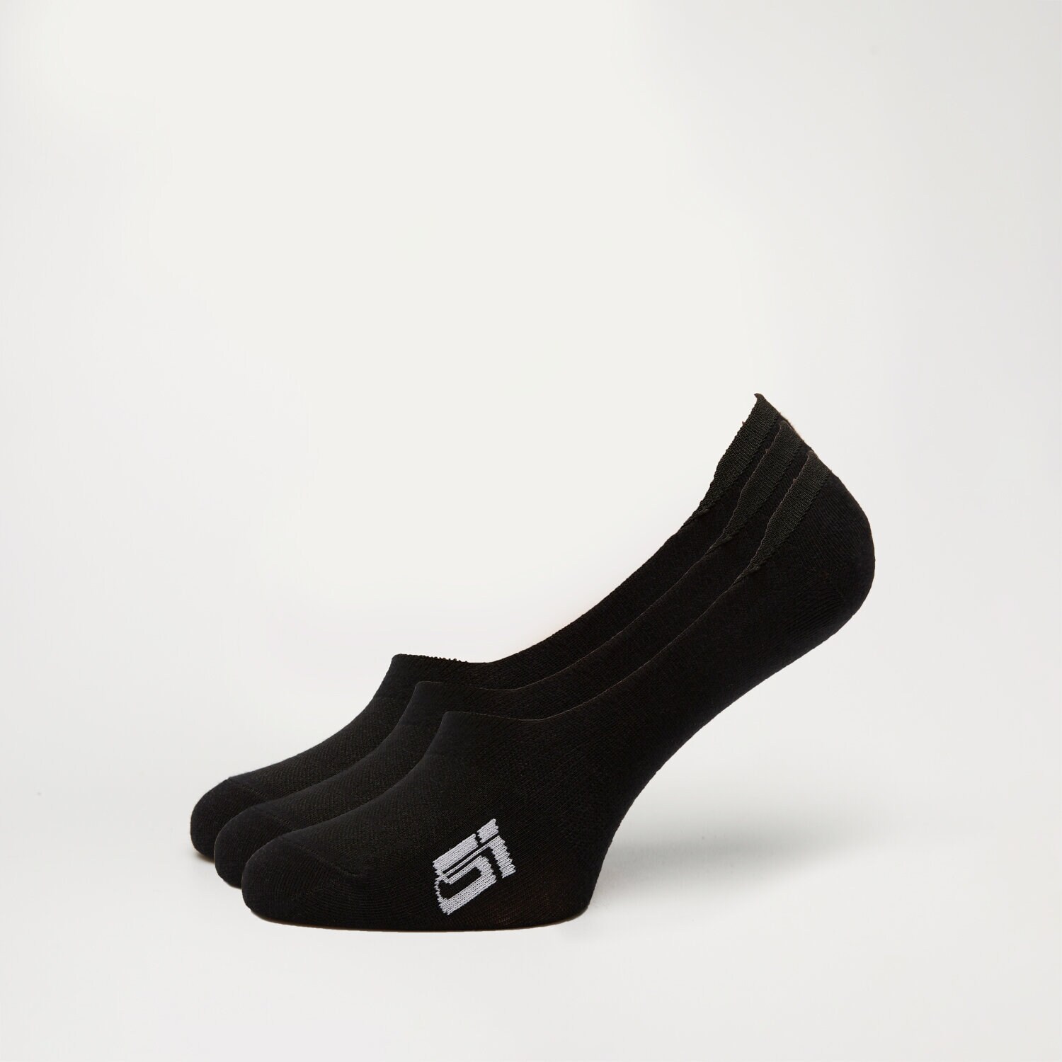 Ženske nogavice SIZEER NOGAVICE SMAJICAKI BLACK FOOTIES SI18FTD01002 črna
