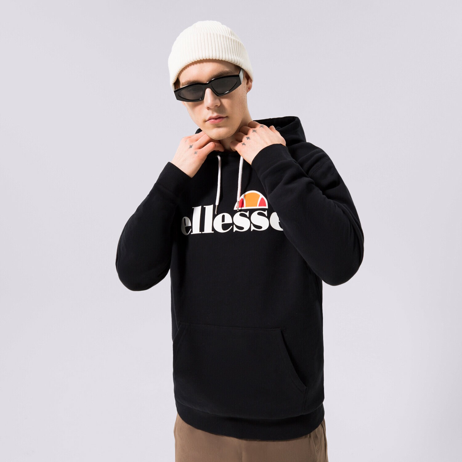 Moški pulover ELLESSE JOPICA S KAPUCO SL GOTTERO BLK SHC07407011 črna