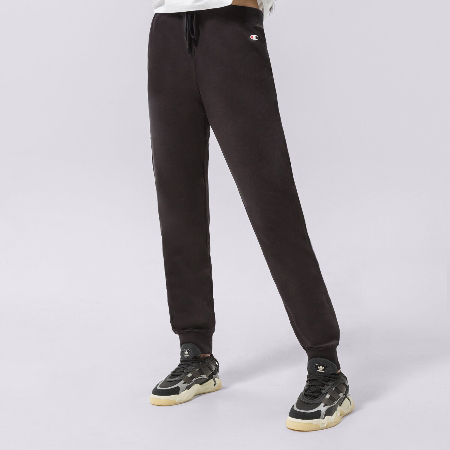 Ženske hlače CHAMPION HLAČE RIB CUFF PANTS 114898KK001 črna