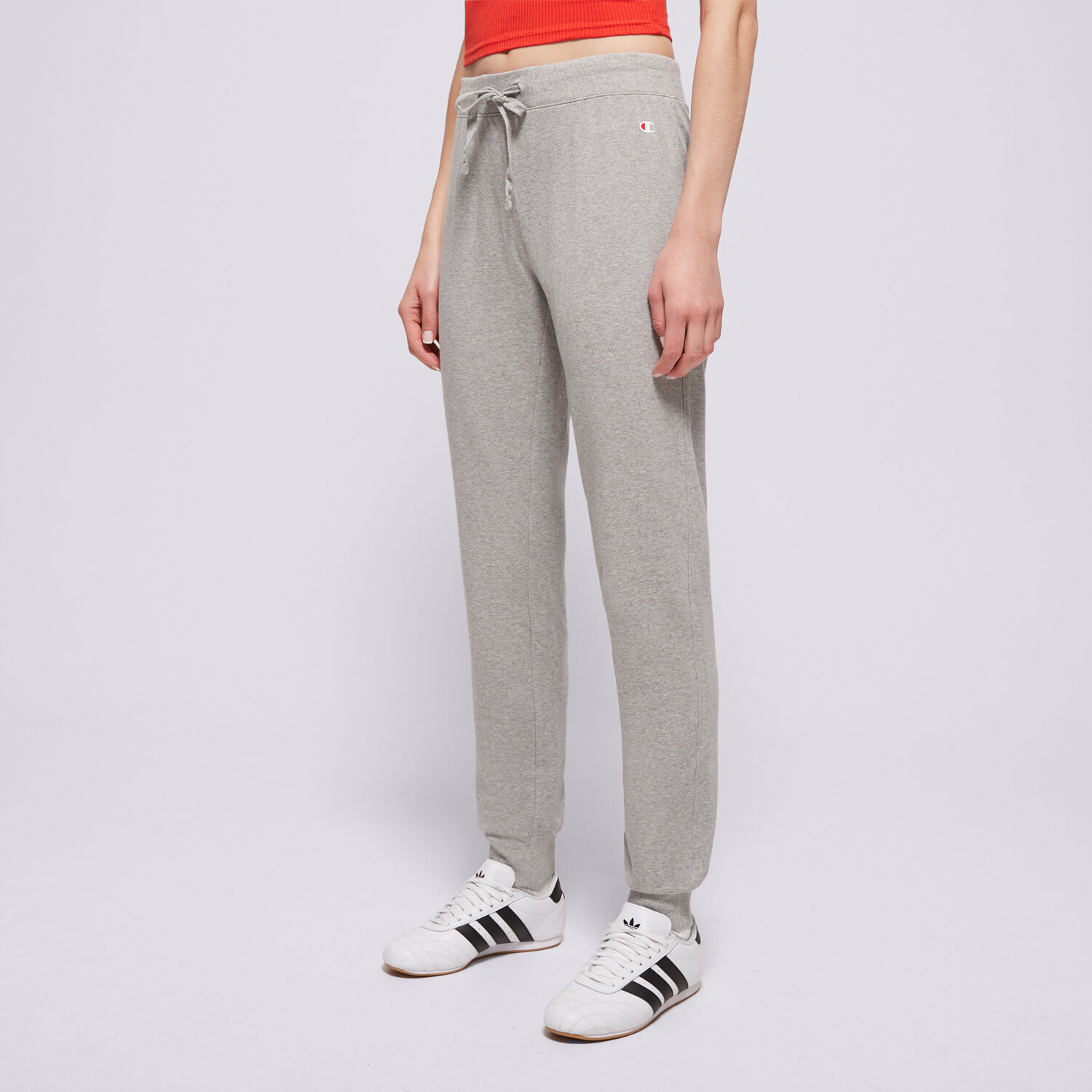 Ženske hlače CHAMPION HLAČE RIB CUFF PANTS 111414EM006 siva