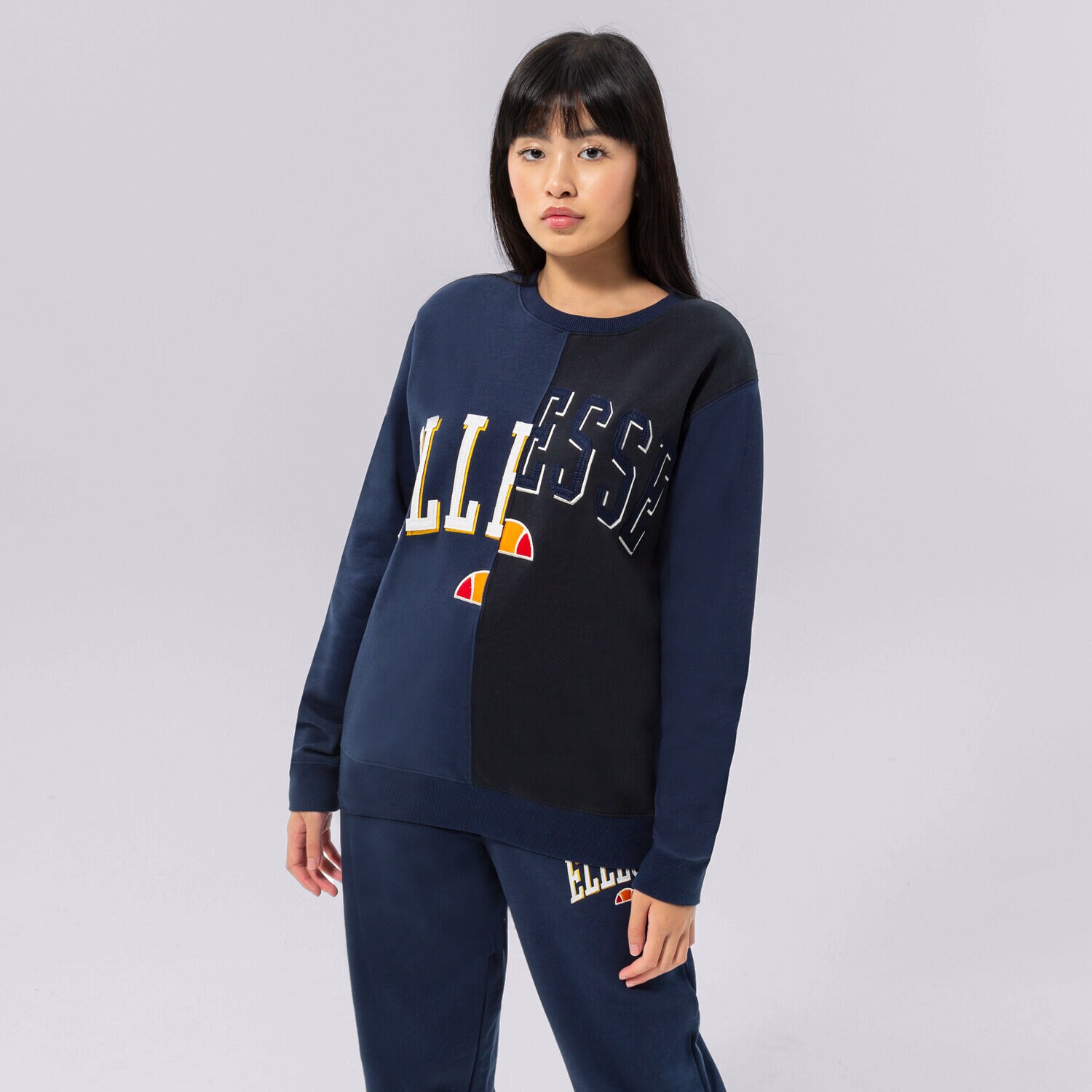 Ženski pulover ELLESSE JOPICA MENO SWEATSHIRT NAVY SGP15917429 mornarsko modra