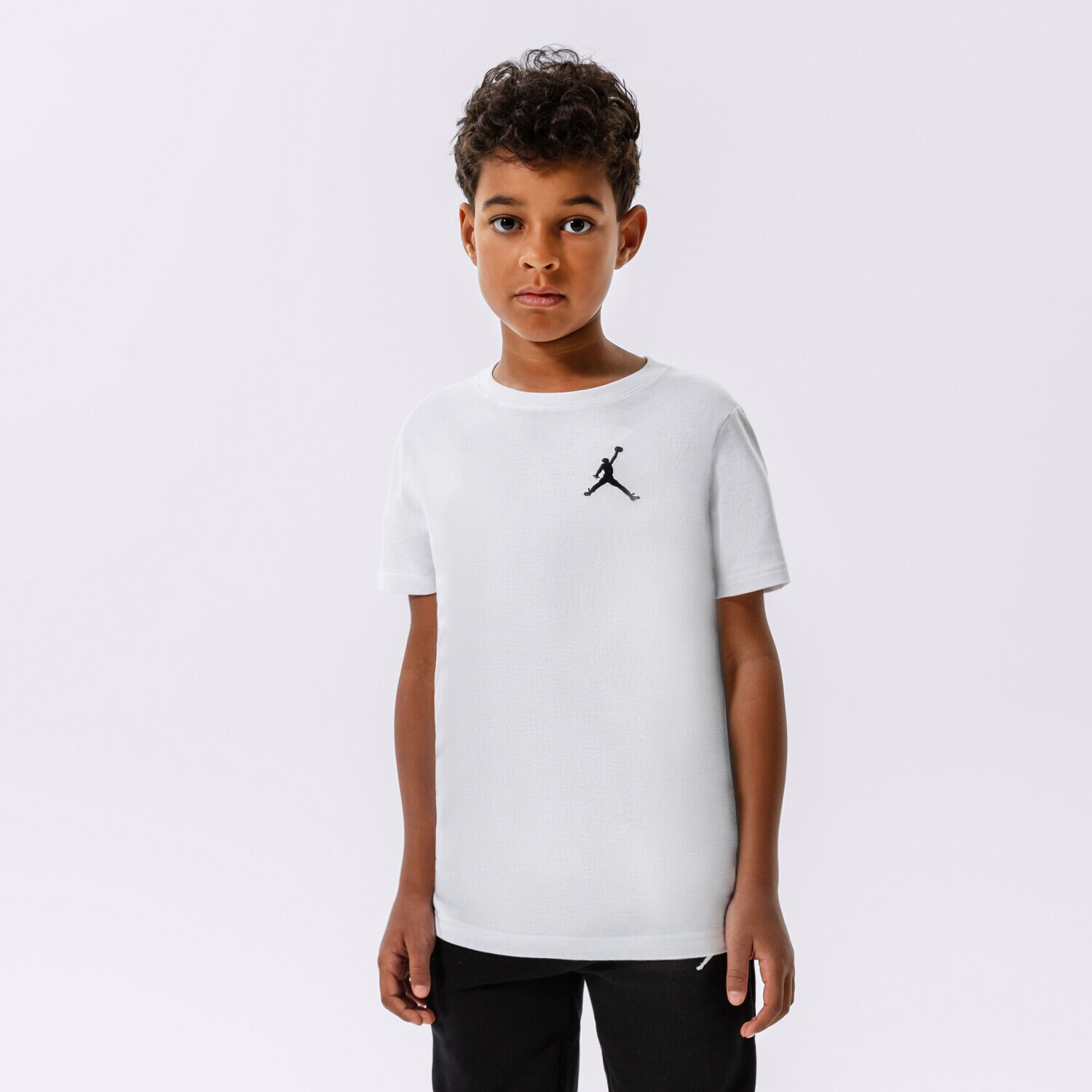 Otroška majica s kratkimi rokavi JORDAN T-SHIRT JUMPMAN AIR EMB BOY 95A873-001 bela