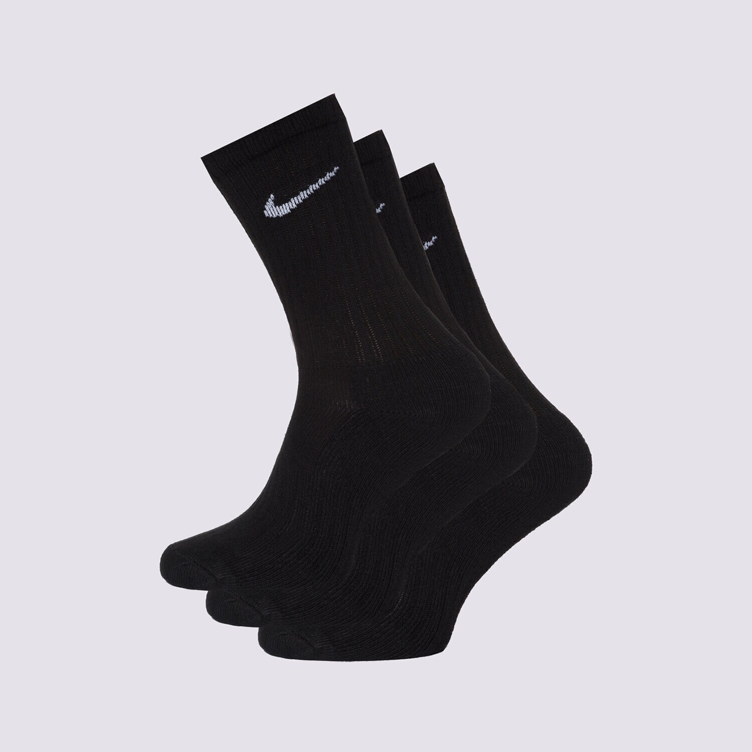 Ženske nogavice NIKE NOGAVICE 3PPK VALUE COTTON CREW SX4508-001 črna