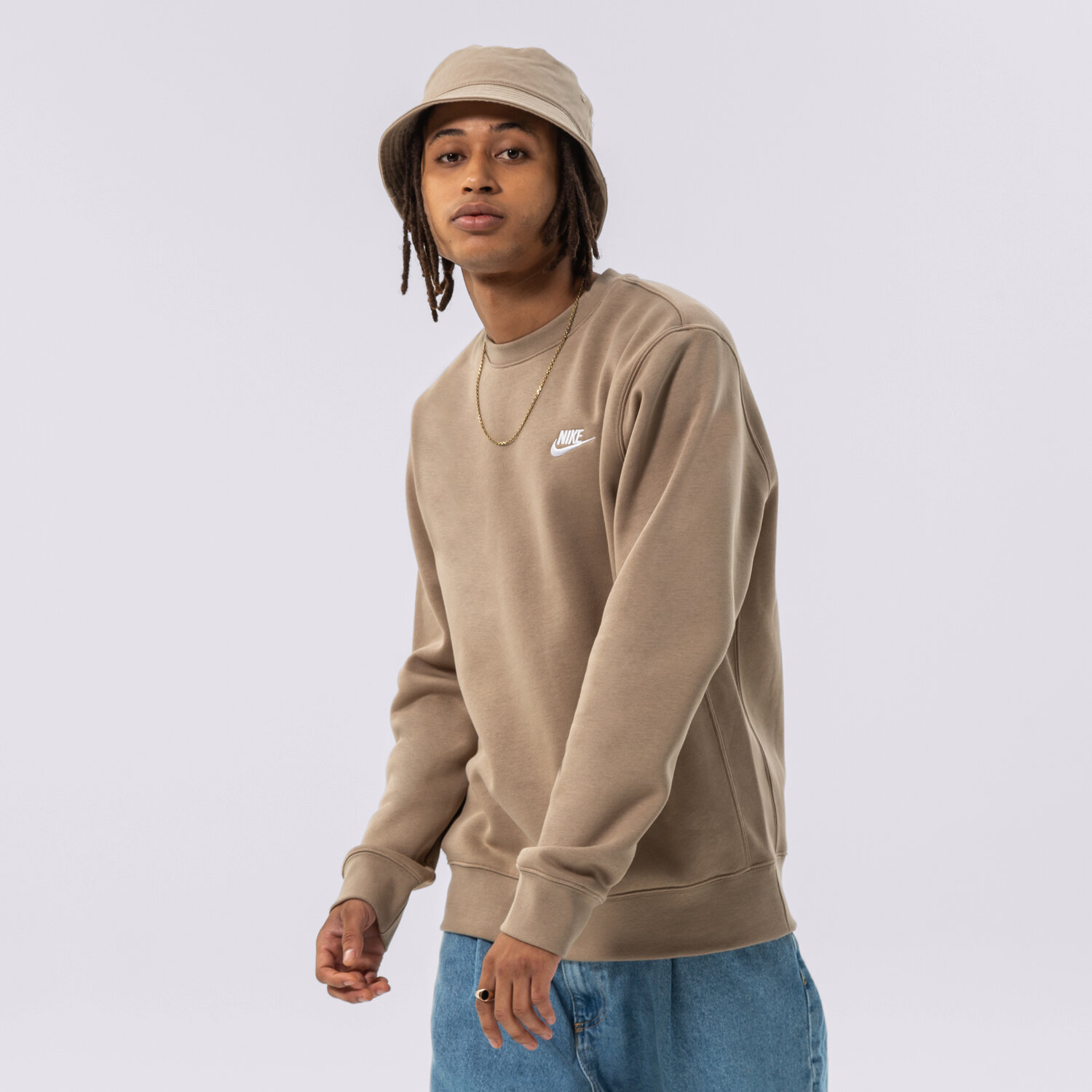 Moški pulover NIKE JOPICA NIKE SPORTSWEAR CLUB FLEECE BV2662-247 rjava