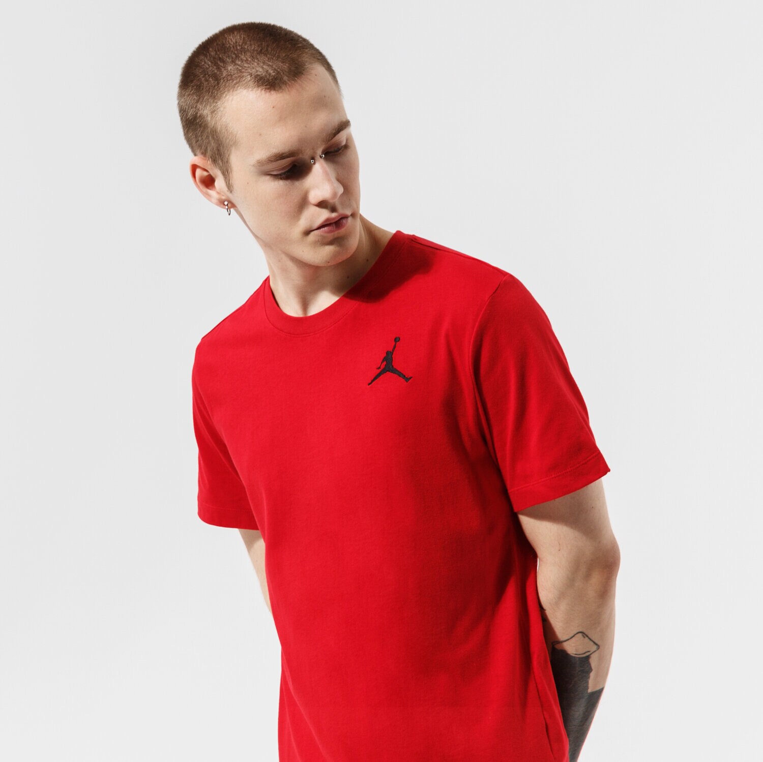 Moška majica s kratkimi rokavi JORDAN T-SHIRT M J JUMPMAN EMB SS CREW DC7485-687 rdeča