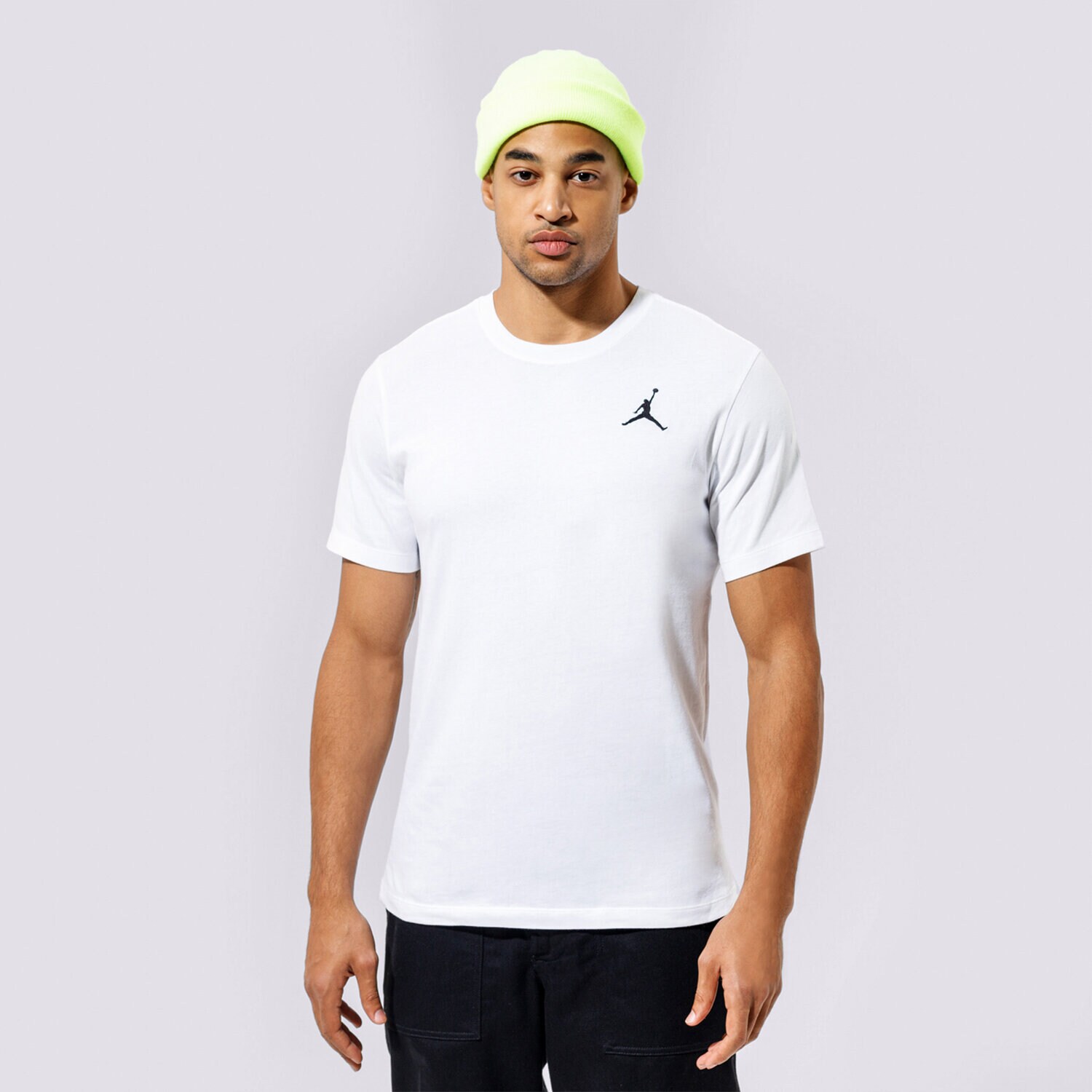 Moška majica s kratkimi rokavi JORDAN T-SHIRT M J JUMPMAN EMB SS CREW DC7485-100 bela