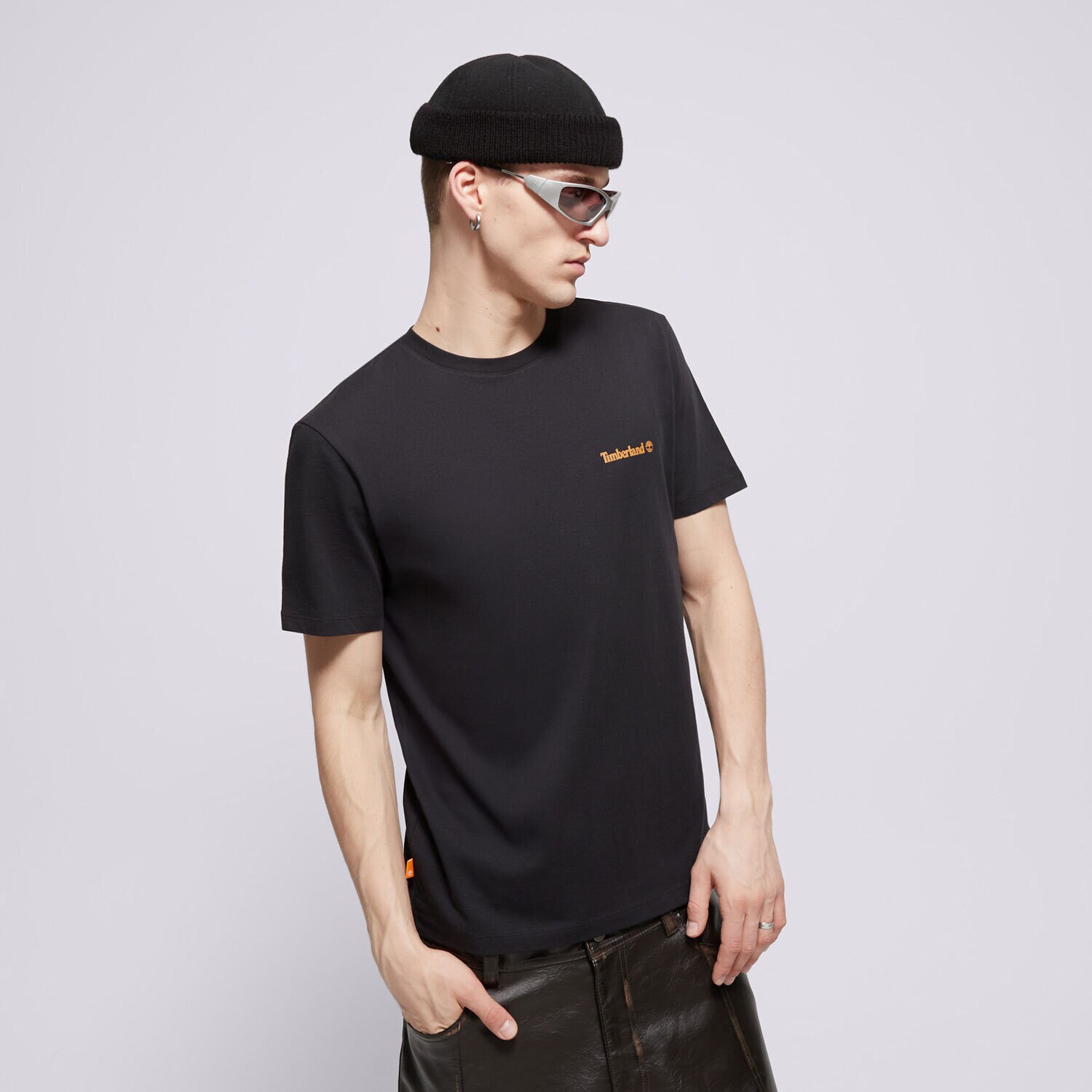 Moška majica s kratkimi rokavi TIMBERLAND T-SHIRT SMALL LOGO PRINT TB0A5PGZ0011 črna