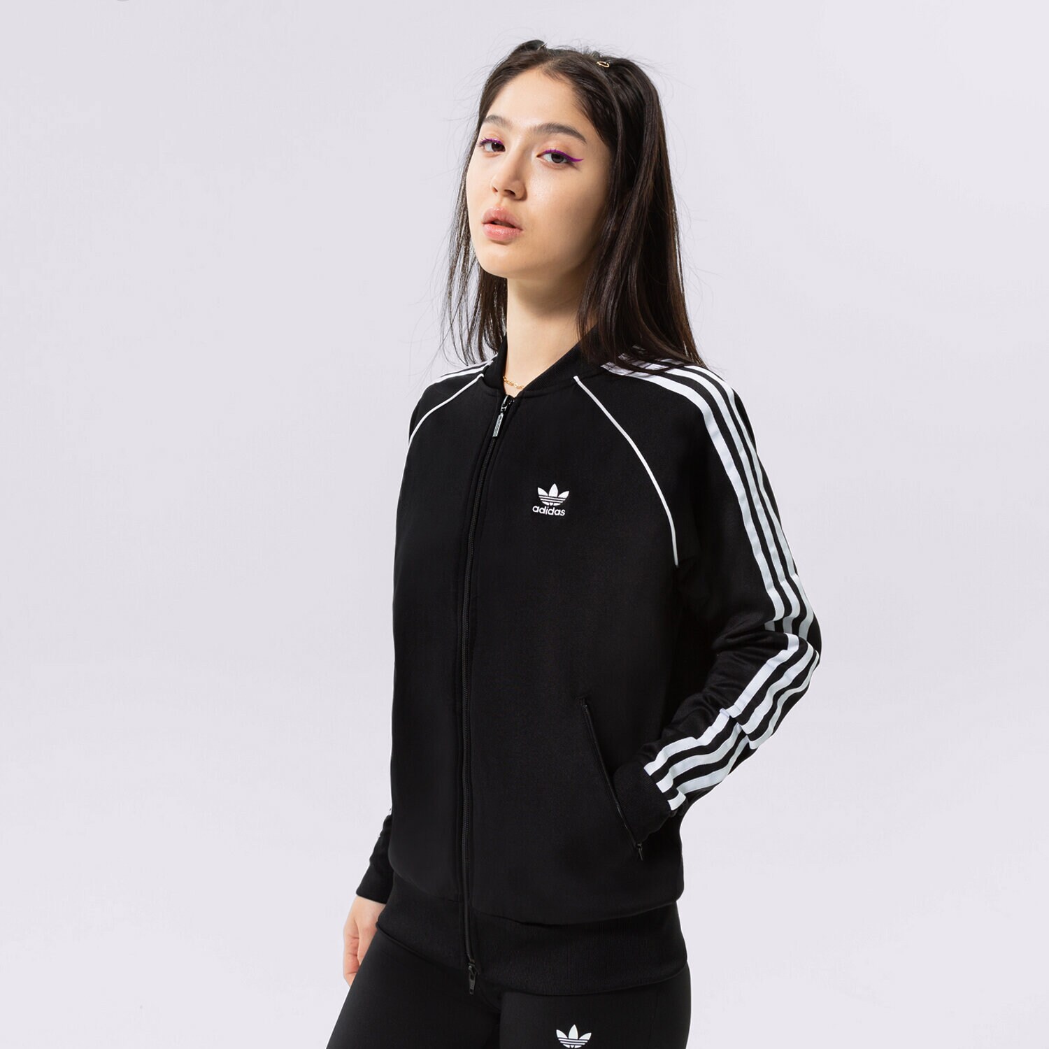Ženski pulover ADIDAS JOPICA RAZPENJANA SST TRACKMAJICA PB GD2374 črna