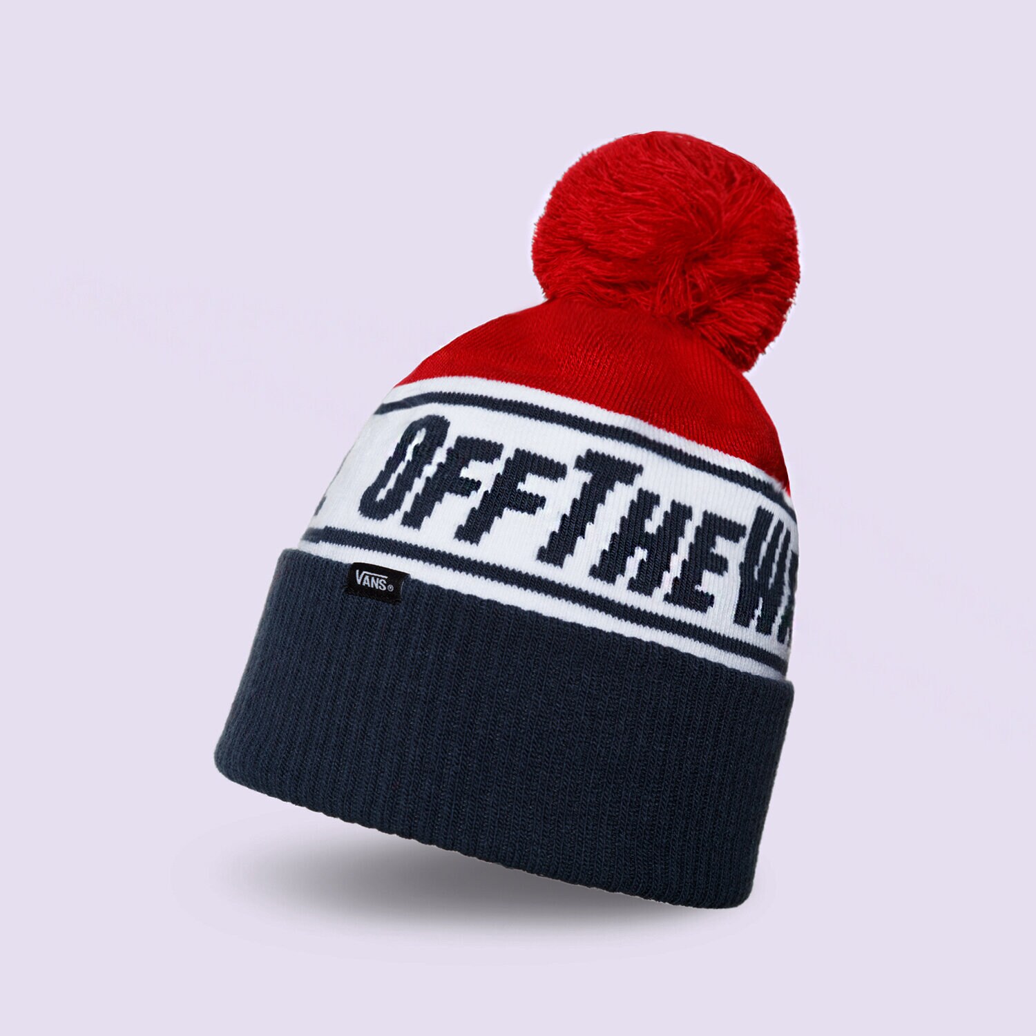 Ženska zimska kapa VANS KAPA ZIMSKA MN OFF THE WALL POM BEANIE VN0A2YR7KY91 pisana
