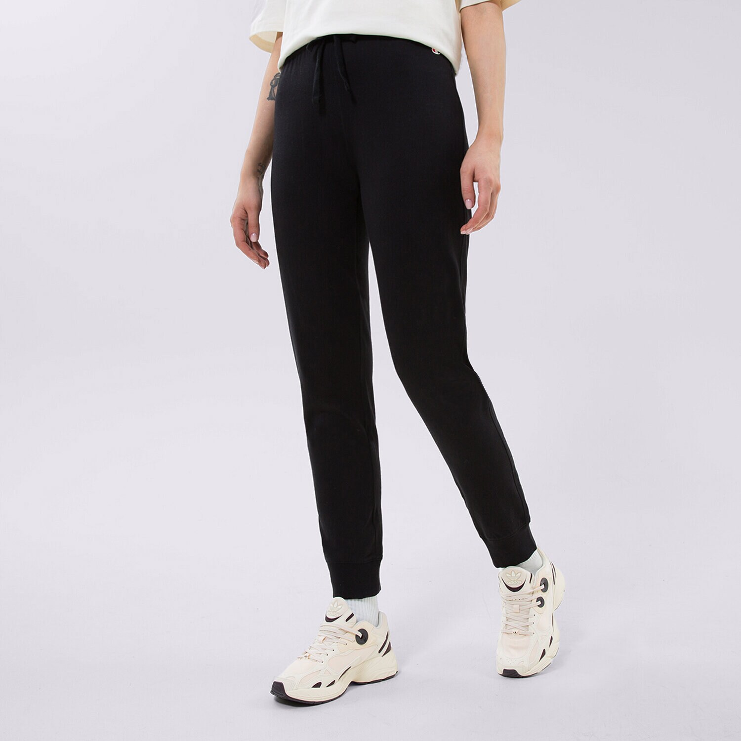 Ženske hlače CHAMPION HLAČE RIB CUFF PANTS 114907KK001 črna
