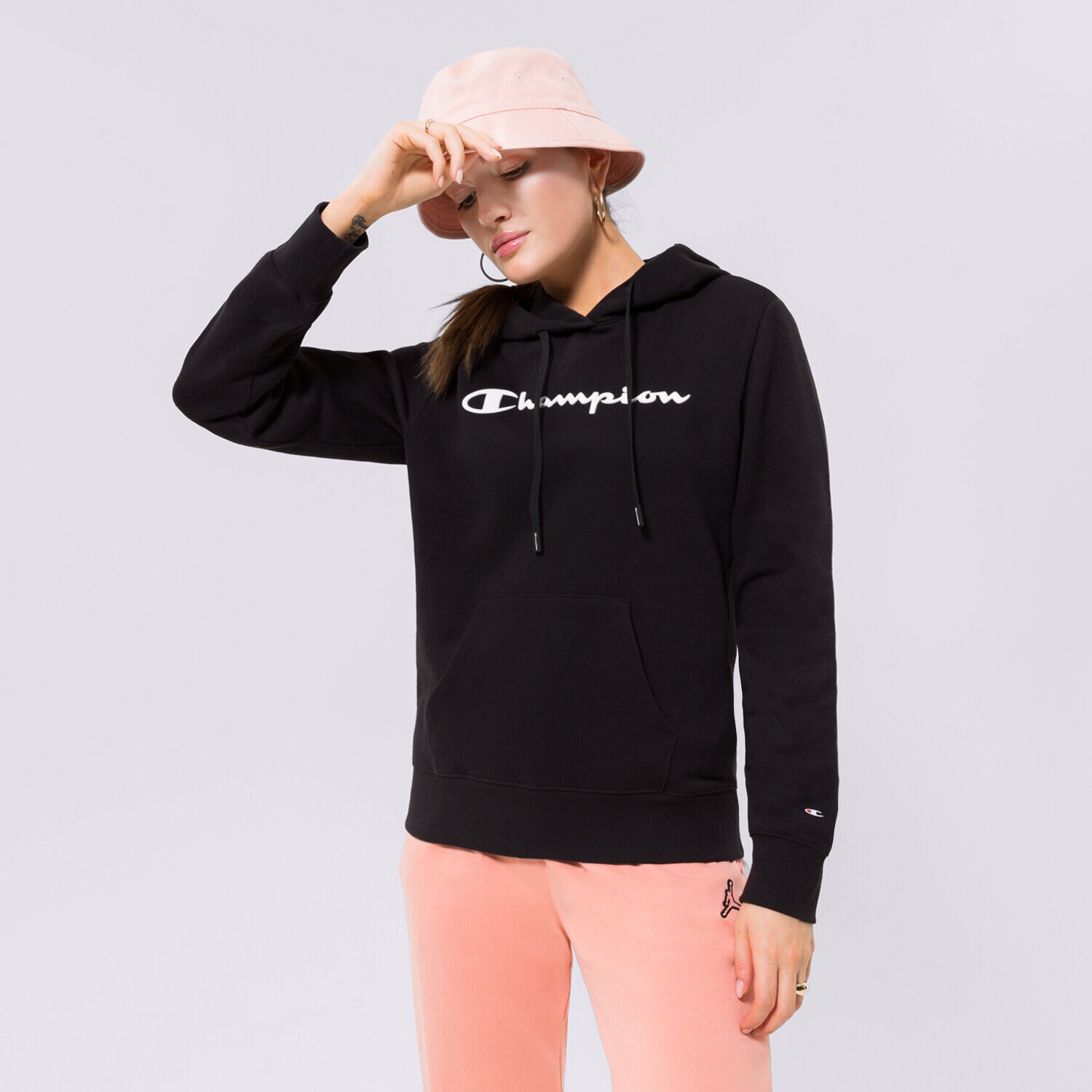 Ženski pulover CHAMPION JOPICA S KAPUCO HOODED SWEATSHIRT 115687KK001 črna