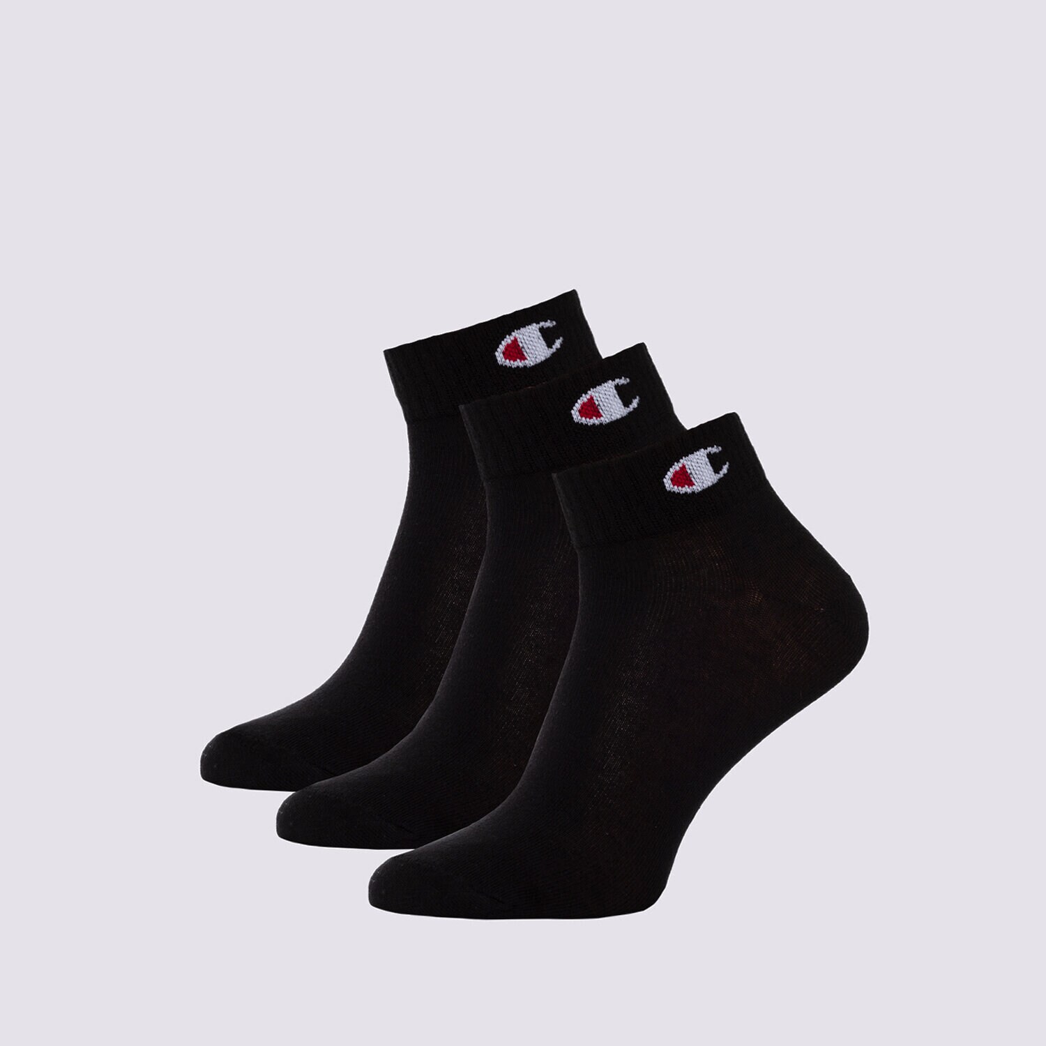 Ženske nogavice CHAMPION NOGAVICE 3PK QUARTER SOCKS U24559KK001 črna