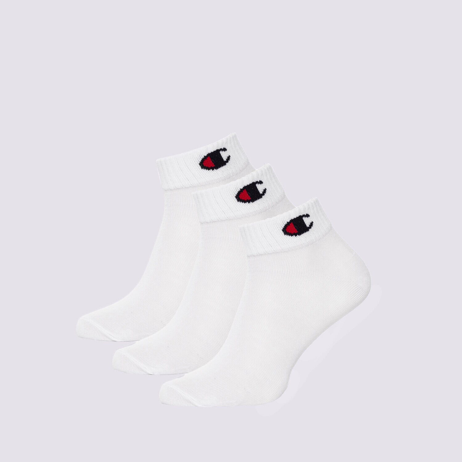 Ženske nogavice CHAMPION NOGAVICE 3PK QUARTER SOCKS U24559WW001 bela
