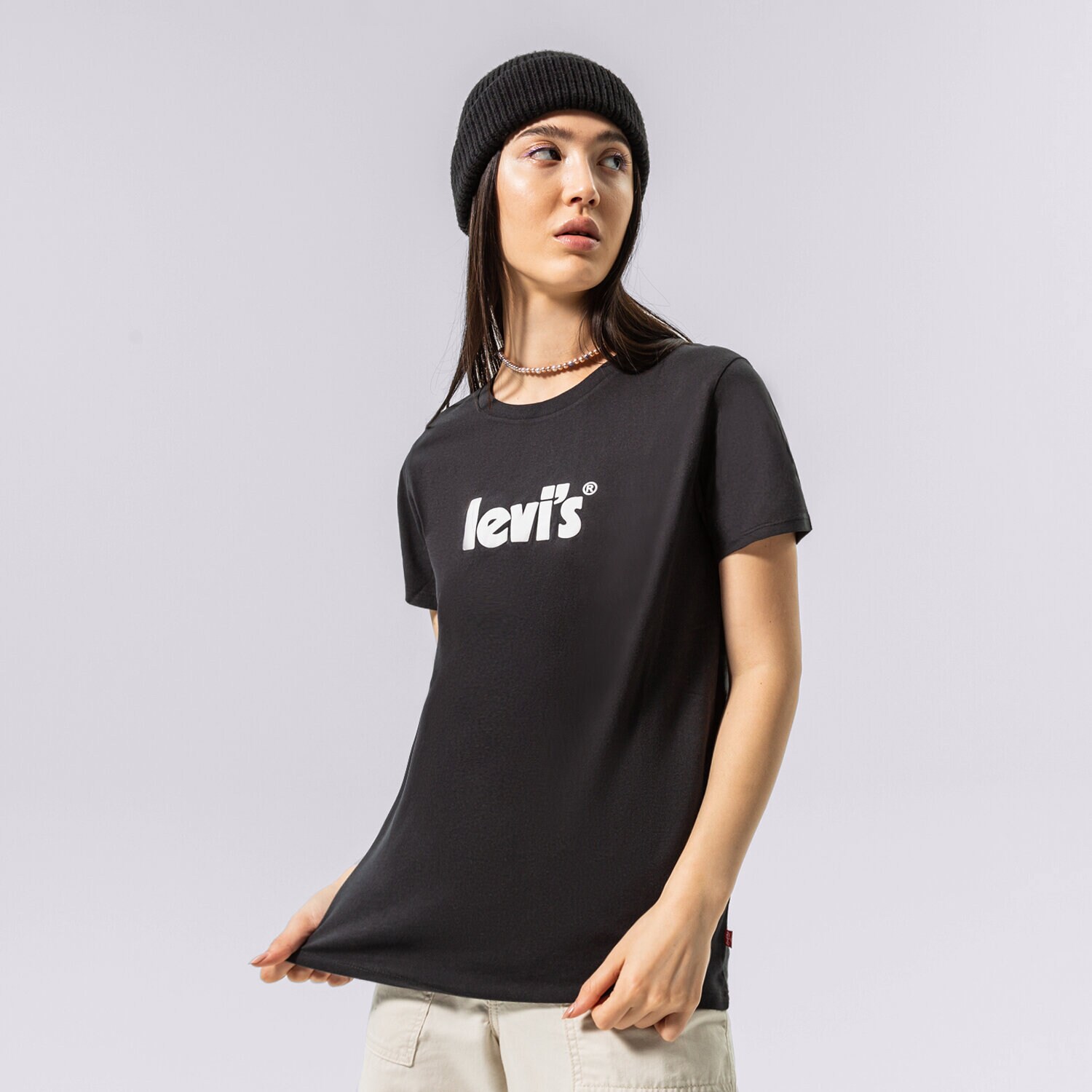 Ženska majica s kratkimi rokavi LEVI'S T-SHIRT GRAPHIC TEES 17369-1756 črna