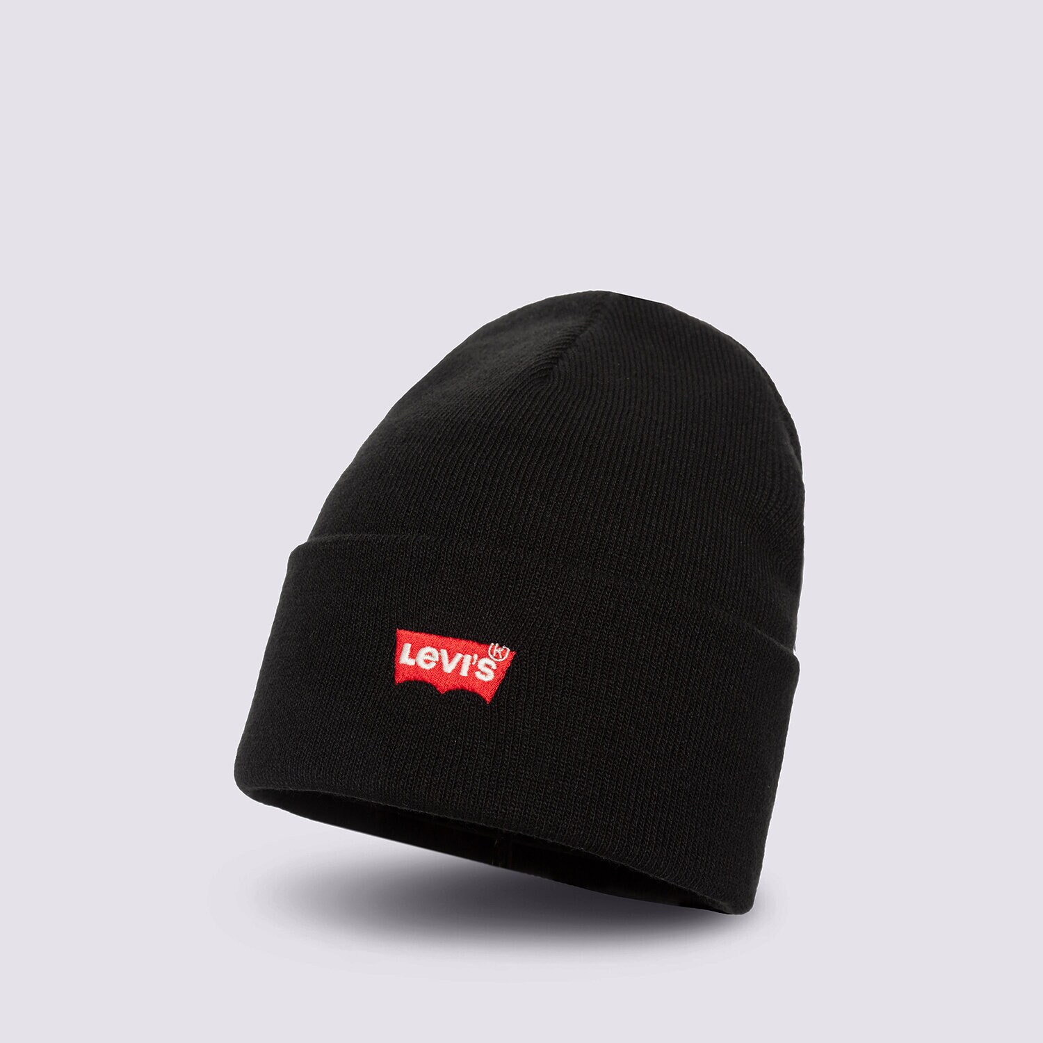 Ženska zimska kapa LEVI'S KAPA RED BATWING EMBROIDERED BEANIE 38022-0182 črna
