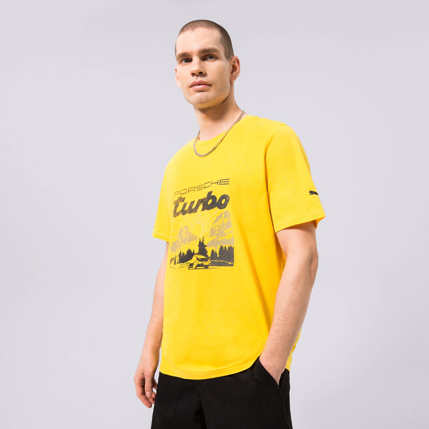 Moška majica s kratkimi rokavi PUMA T-SHIRT PUMA PL GRAPHIC TEE 2 534832-02 rumena