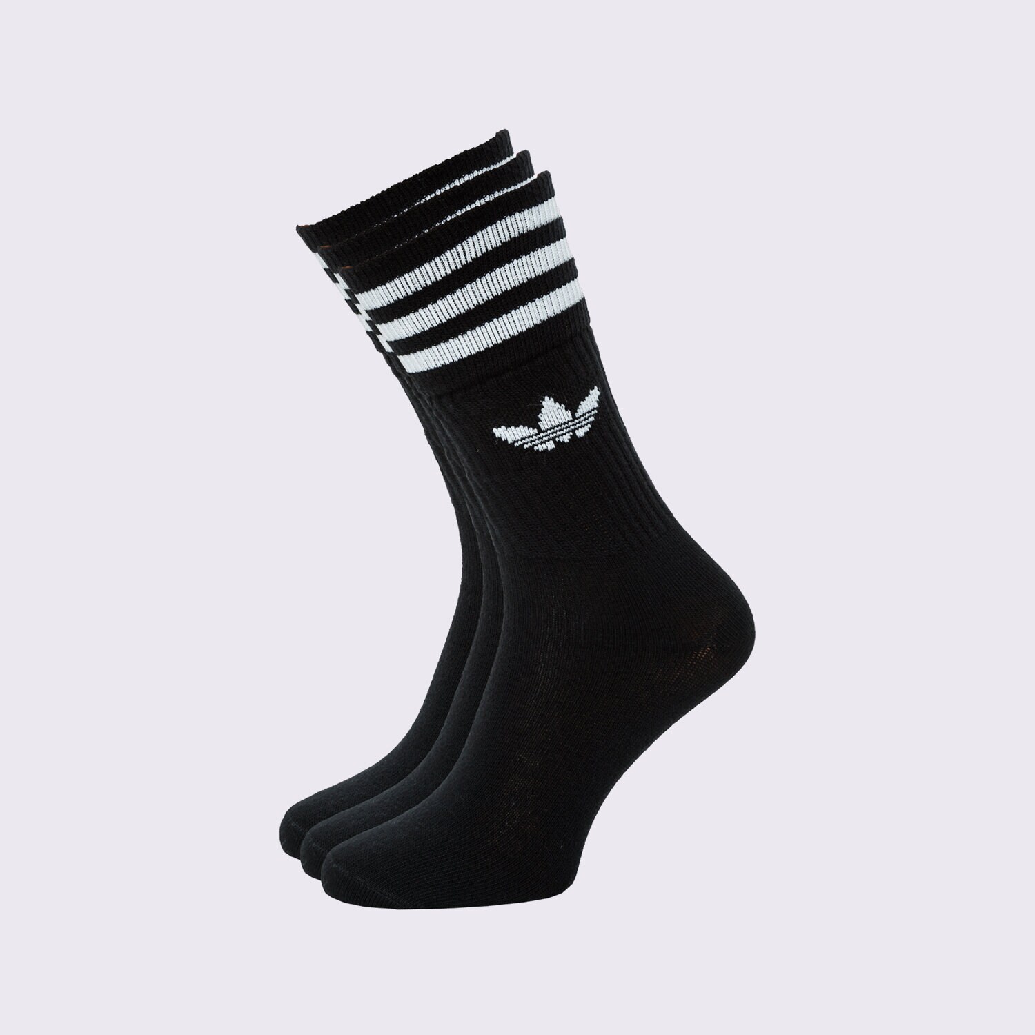 Ženske nogavice ADIDAS NOGAVICE 3-PACK SOCKS HIGH CREW S21490 črna