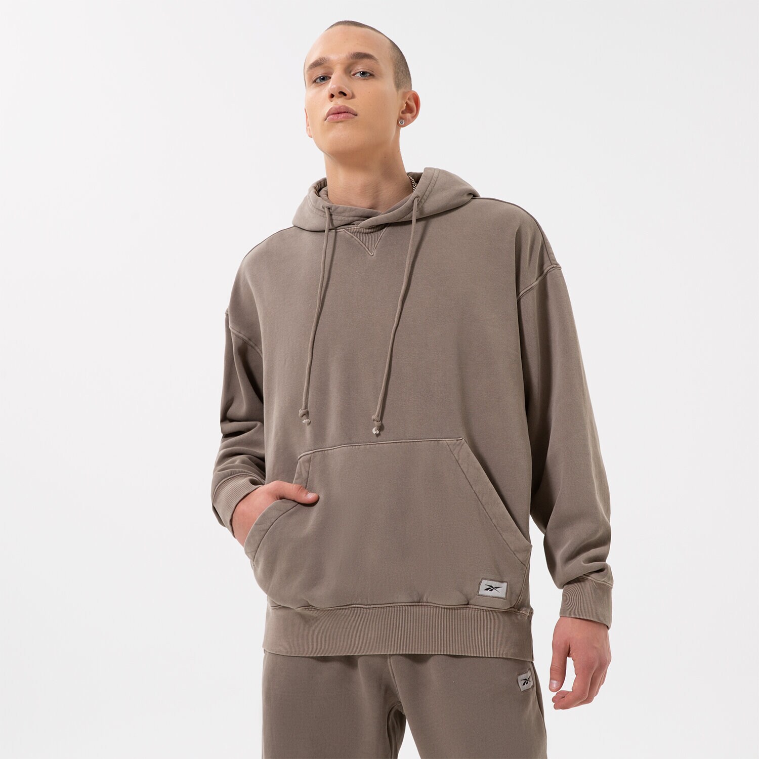 Moški pulover REEBOK JOPICA S KAPUCO   CLASSIC NATURAL DYE HOODIE HM5361 rjava